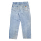 Carhartt Casual Loose Fit Flannel Lined Jeans W34 L29 Blue