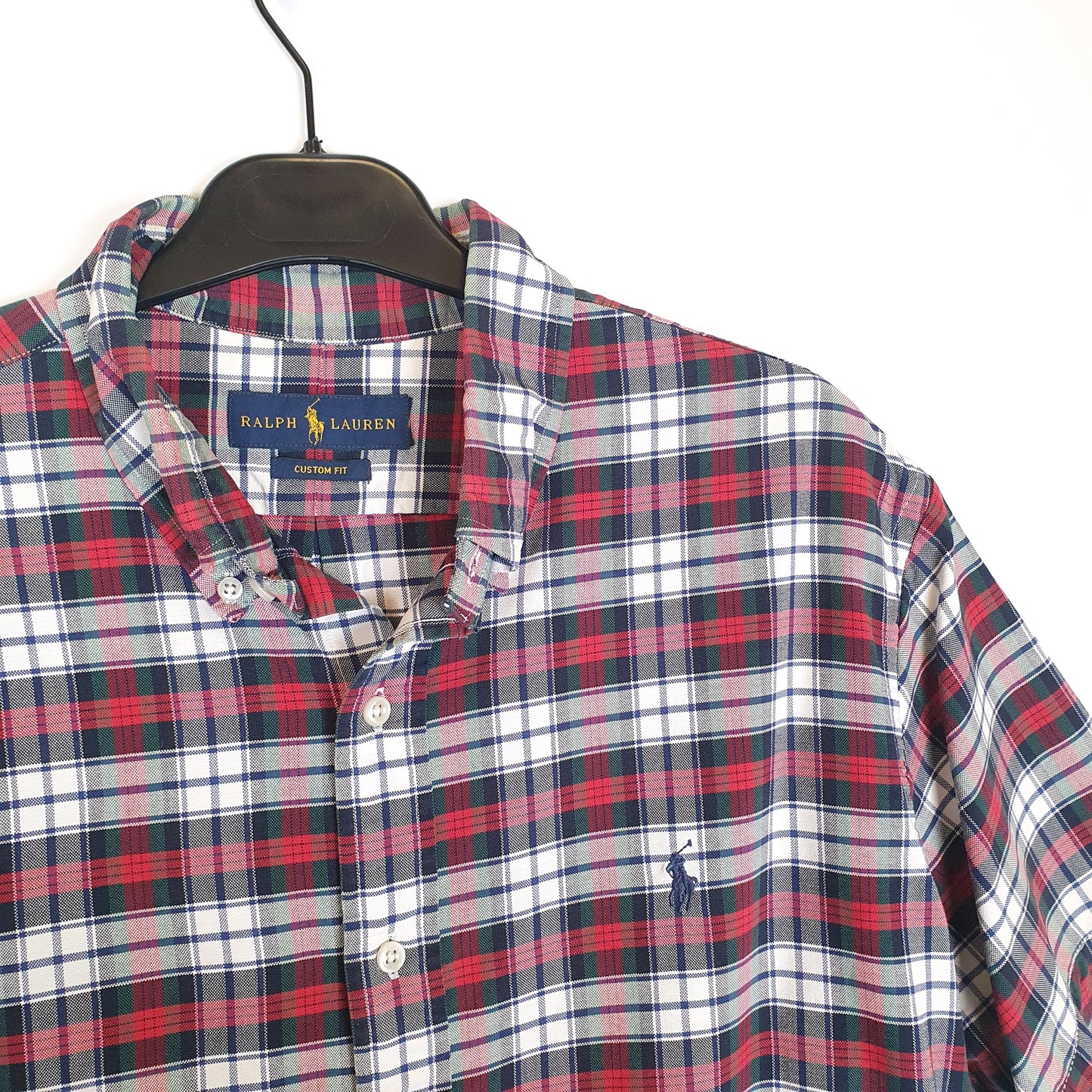 Polo Ralph Lauren Short Sleeve Custom Fit Check Shirt Red