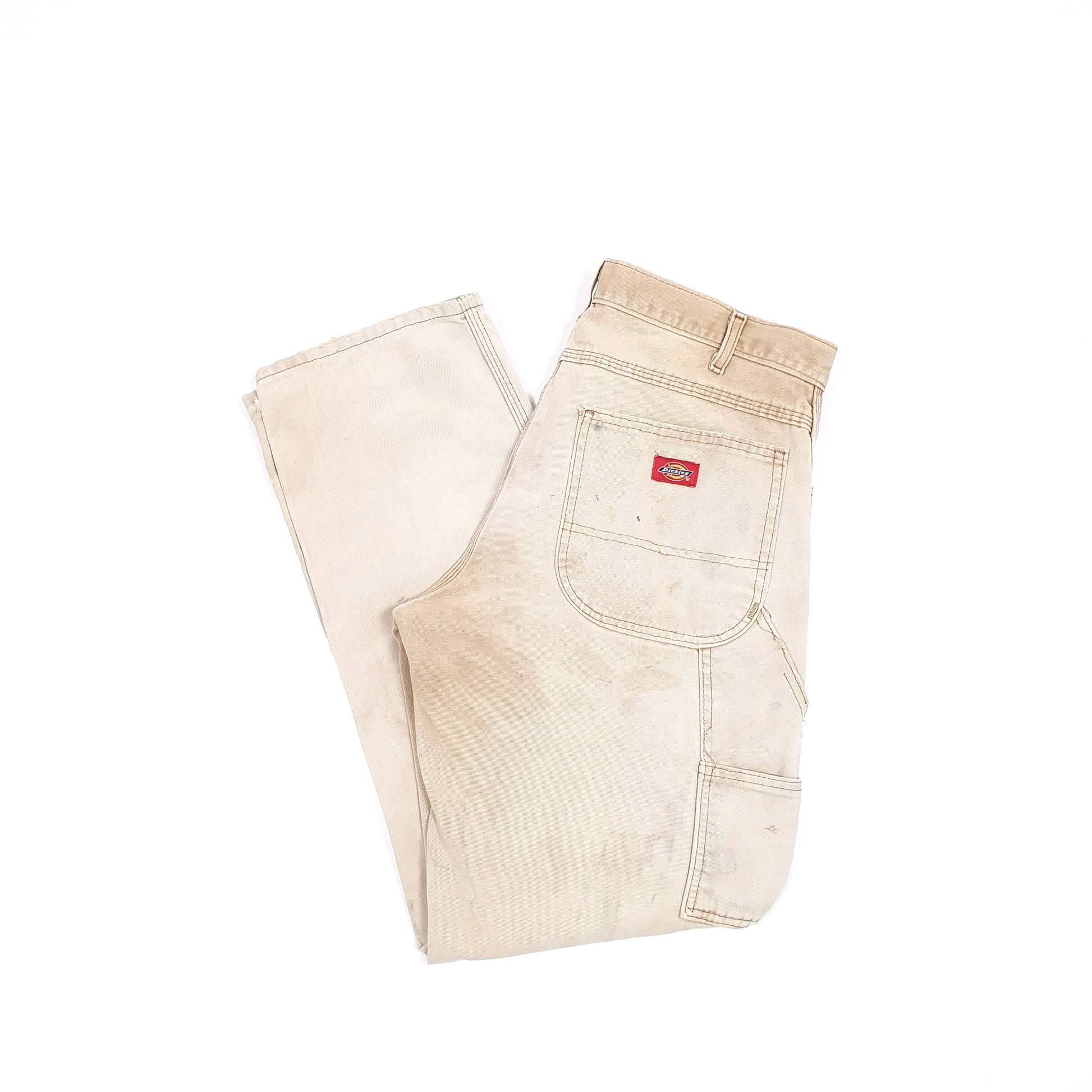 Mens Dickies Beige Carpenter Trousers W32 L31 Beige