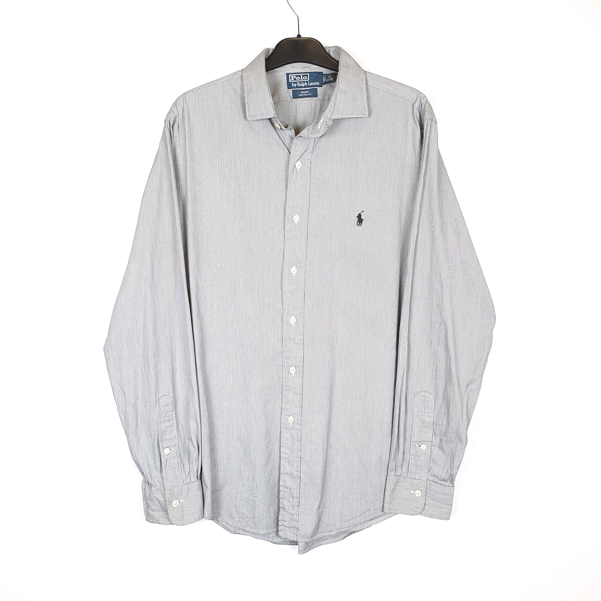 Polo Ralph Lauren Long Sleeve Regular Fit Striped Shirt Grey