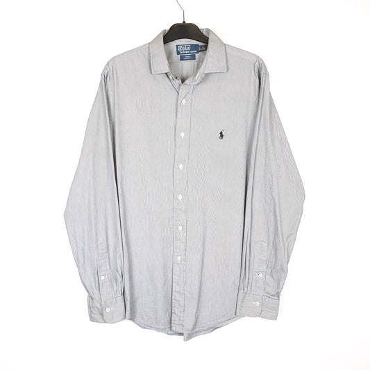 Polo Ralph Lauren Long Sleeve Regular Fit Striped Shirt Grey