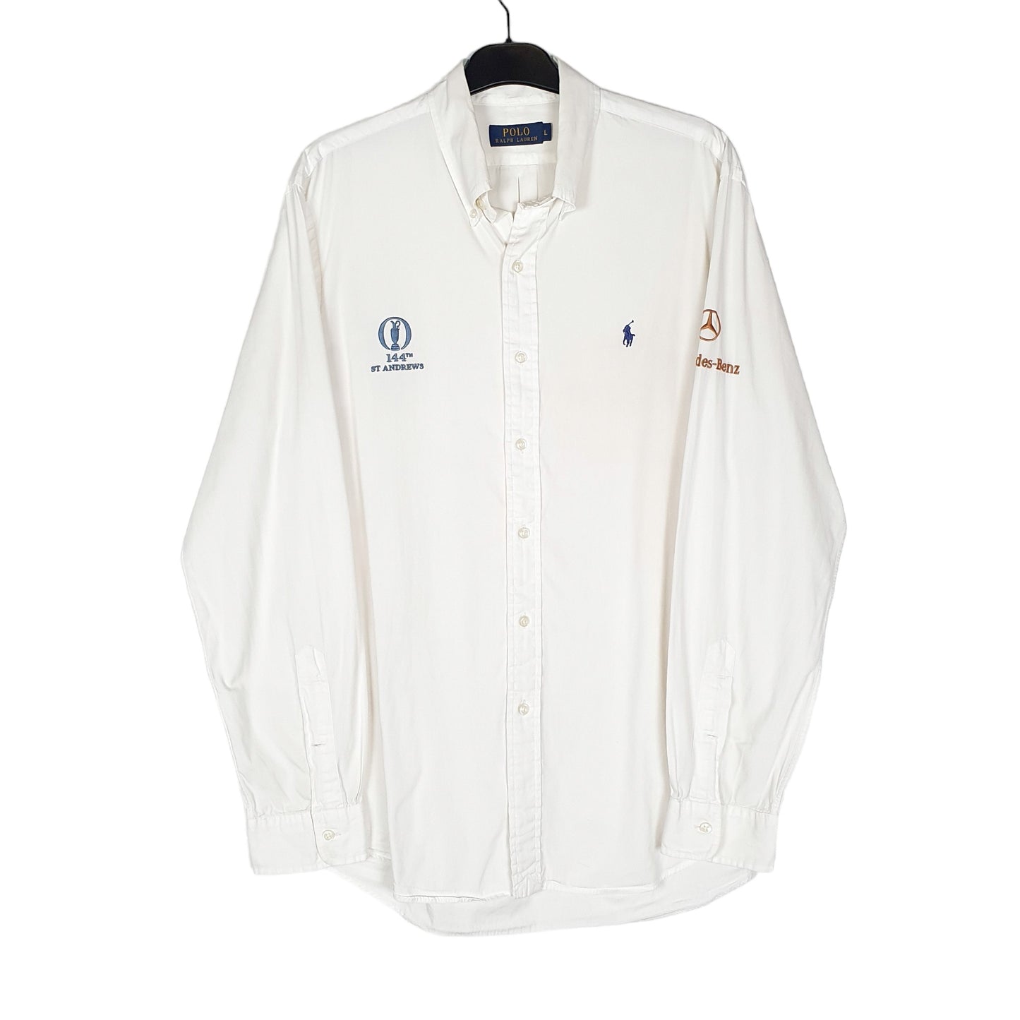 Polo Ralph Lauren St Andrews Golf Long Sleeve Regular Fit Shirt White