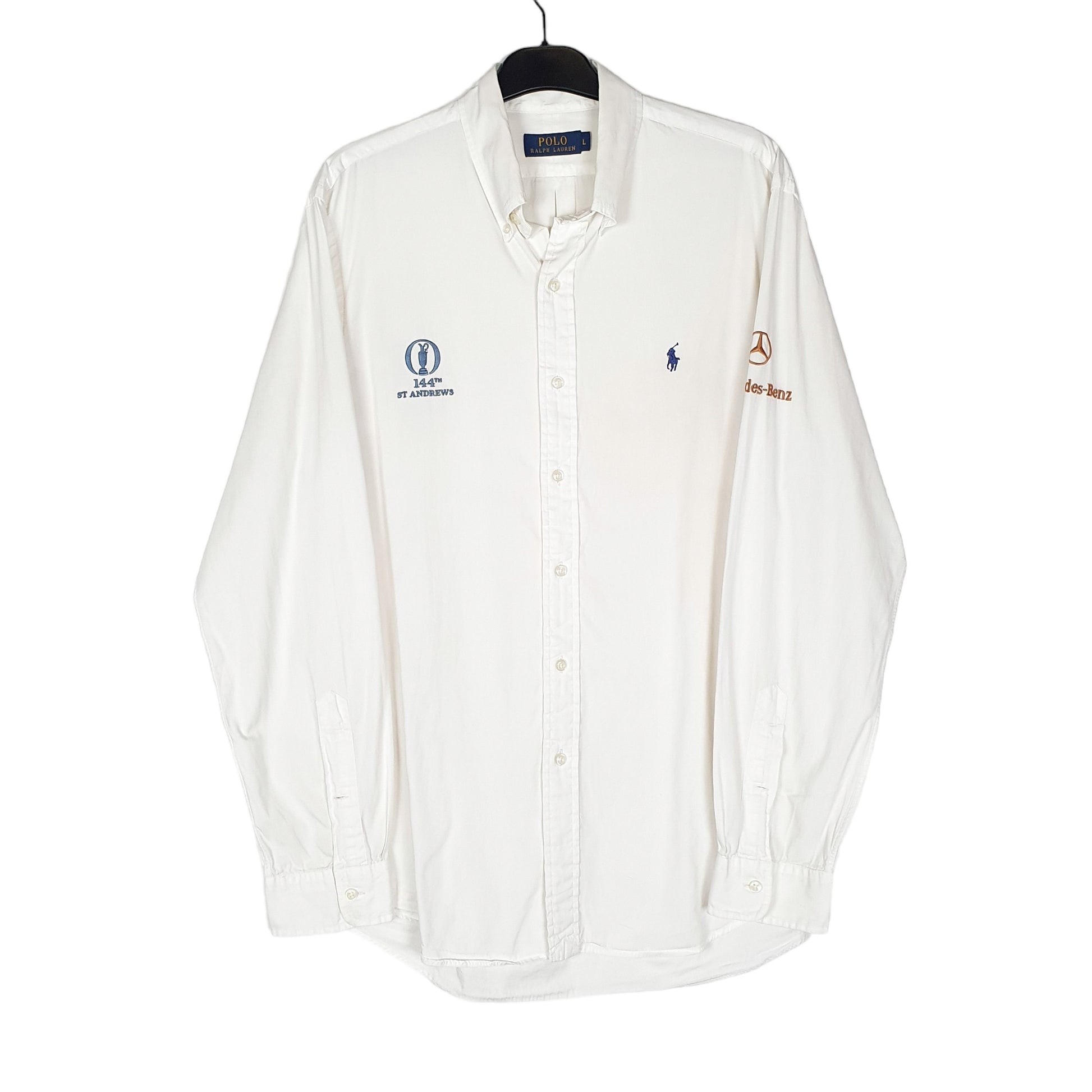 Polo Ralph Lauren St Andrews Golf Long Sleeve Regular Fit Shirt White