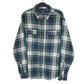 George Long Sleeve Regular Fit Check Flannel Shirt Shacket Green