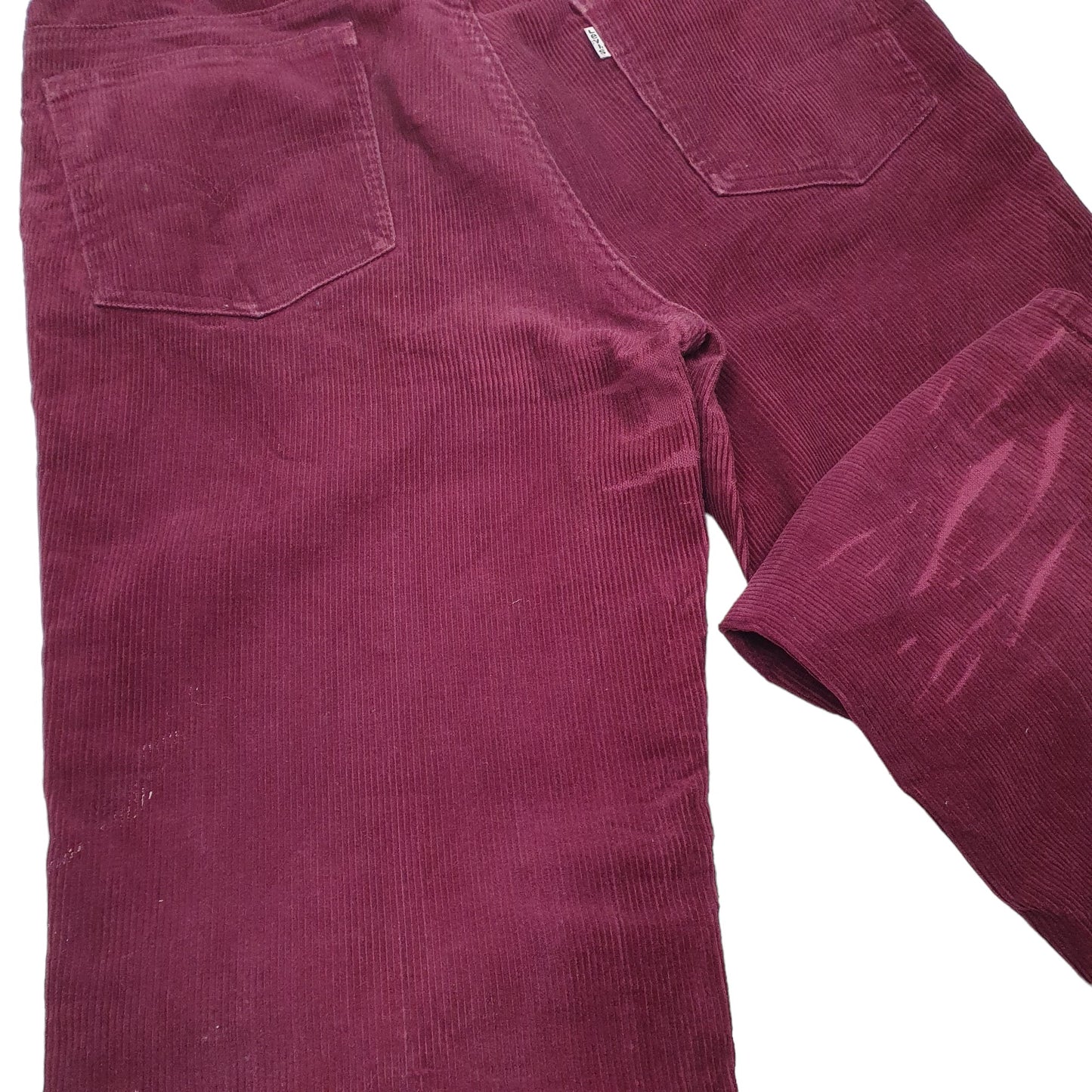Mens Burgundy Levis  Corduroy Trousers