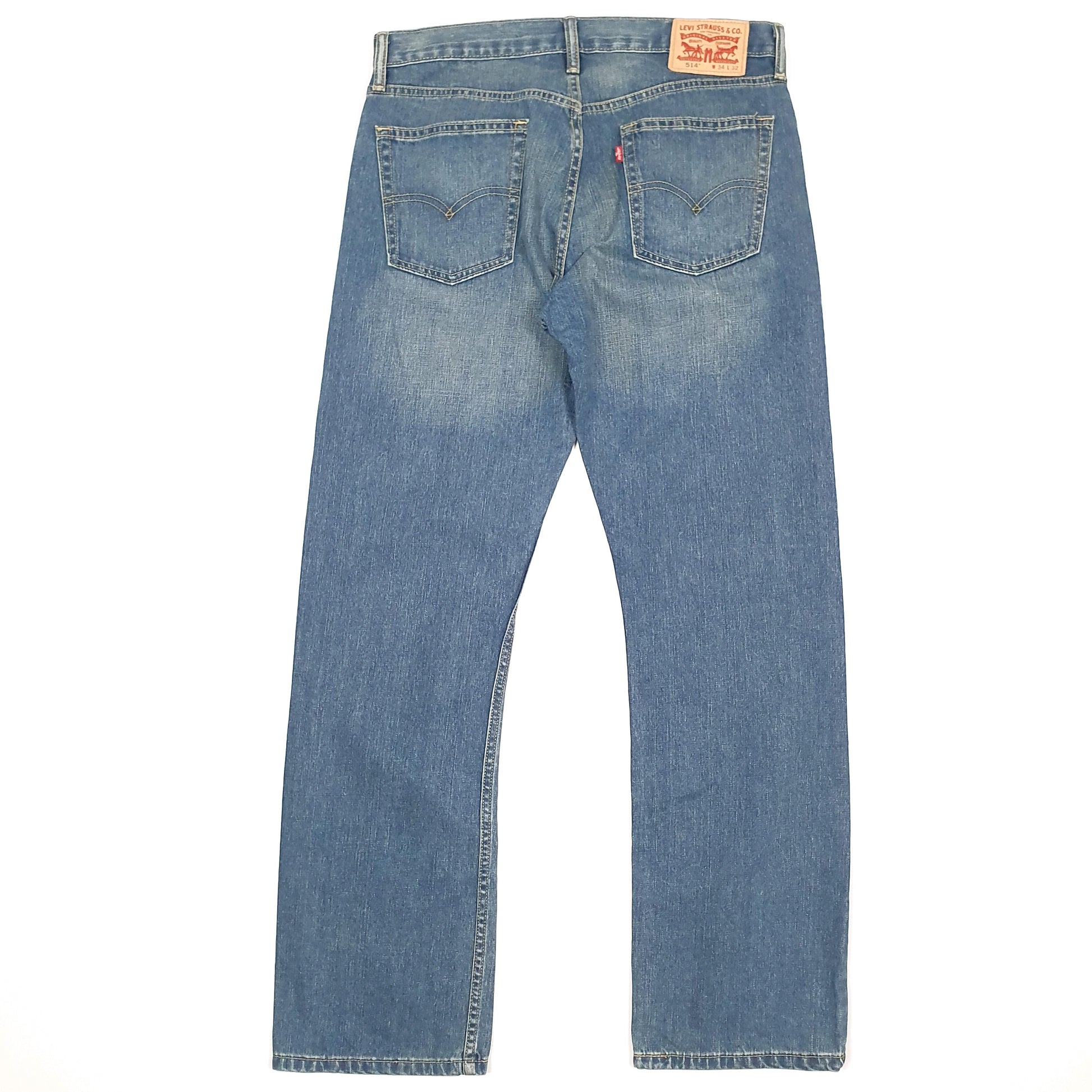 Levis 514 Straight Fit Jeans W34 L32 Blue