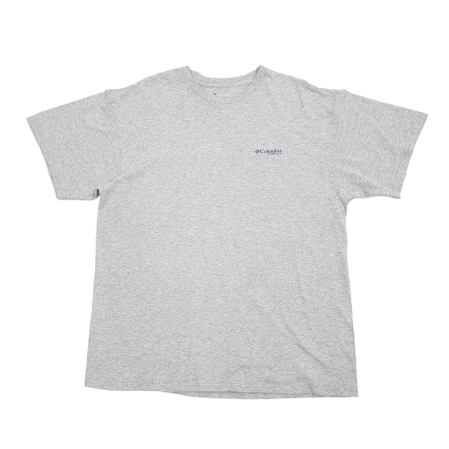 Mens Grey Columbia Sportswear PFG Performance Fishing Gear Short Sleeve T Shirt