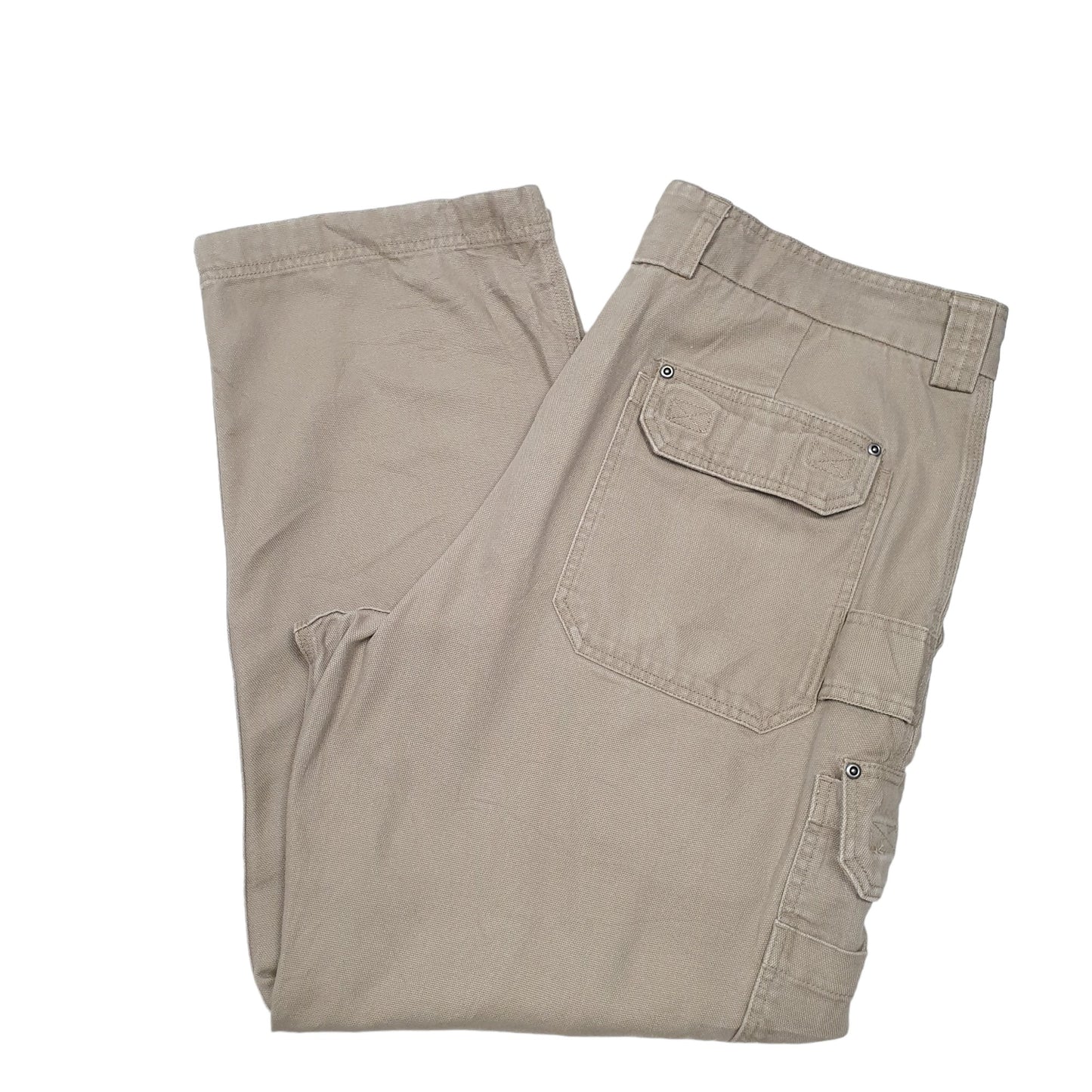 Mens Beige Duluth Trading Co Combat Pants Cargo Trousers