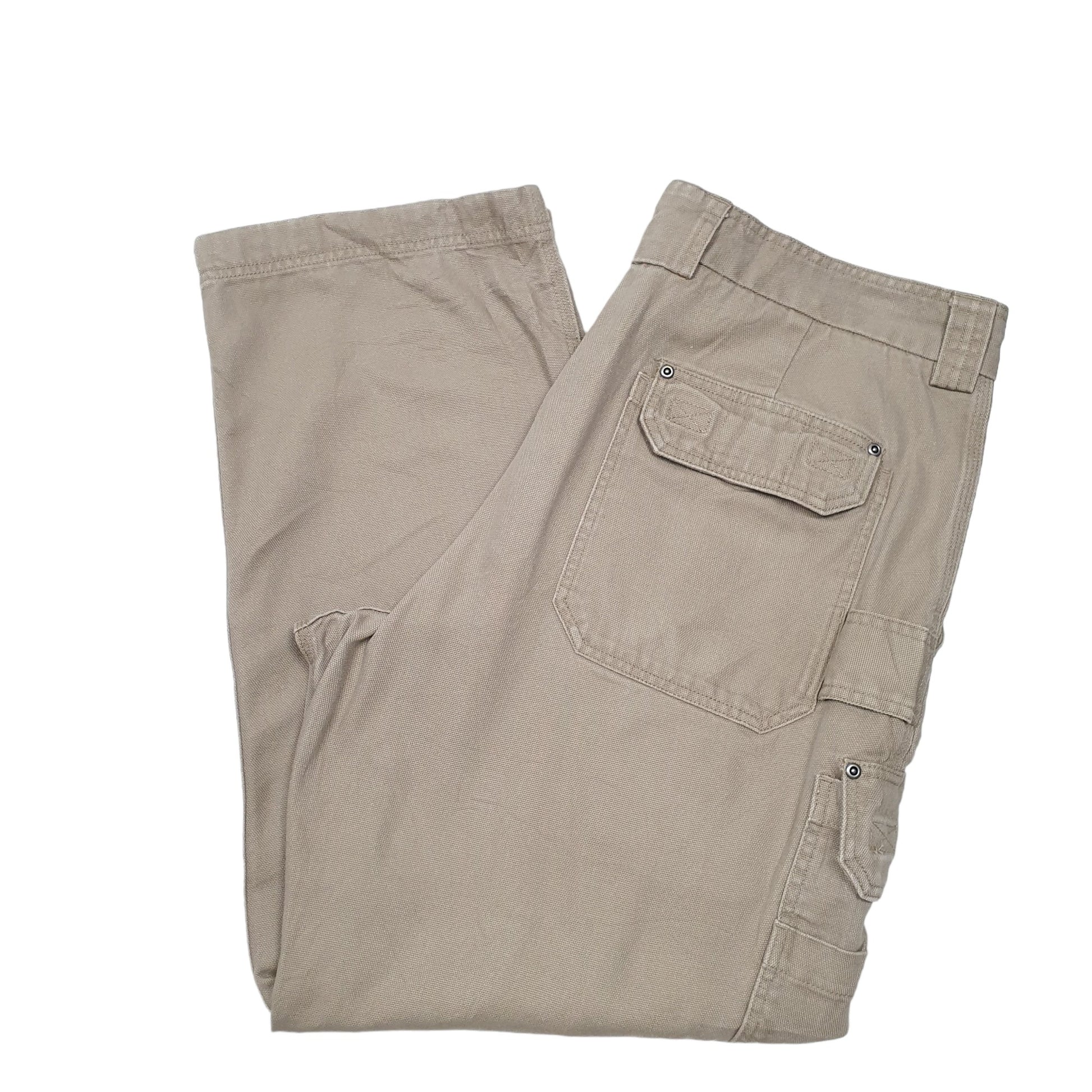 Mens Beige Duluth Trading Co Combat Pants Cargo Trousers