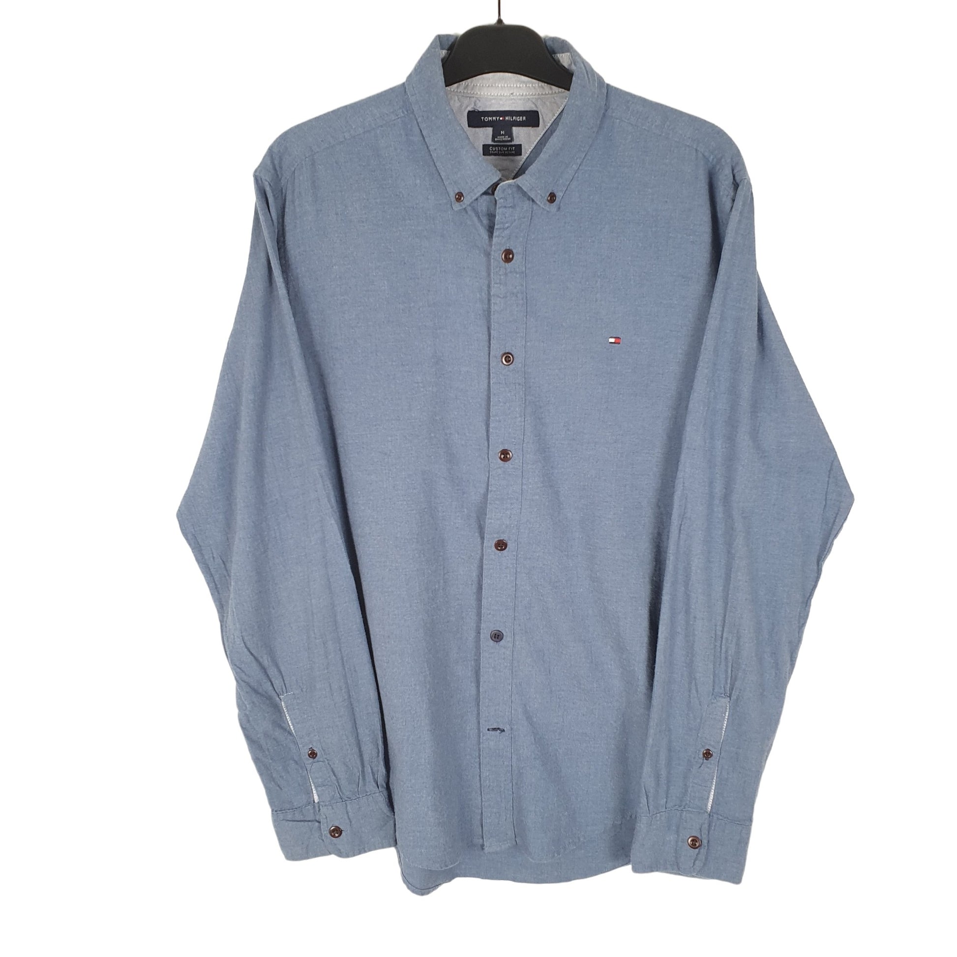 Tommy Hilfiger Long Sleeve Regular Fit Shirt Blue