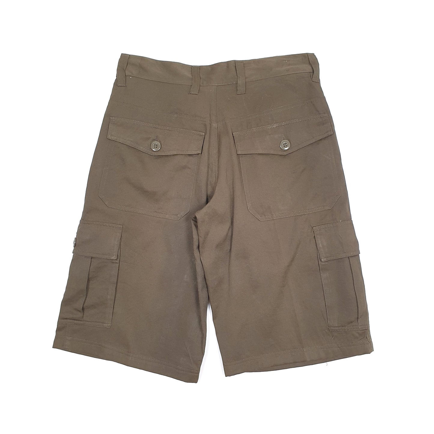 Mens Khaki Burnside  Cargo Shorts