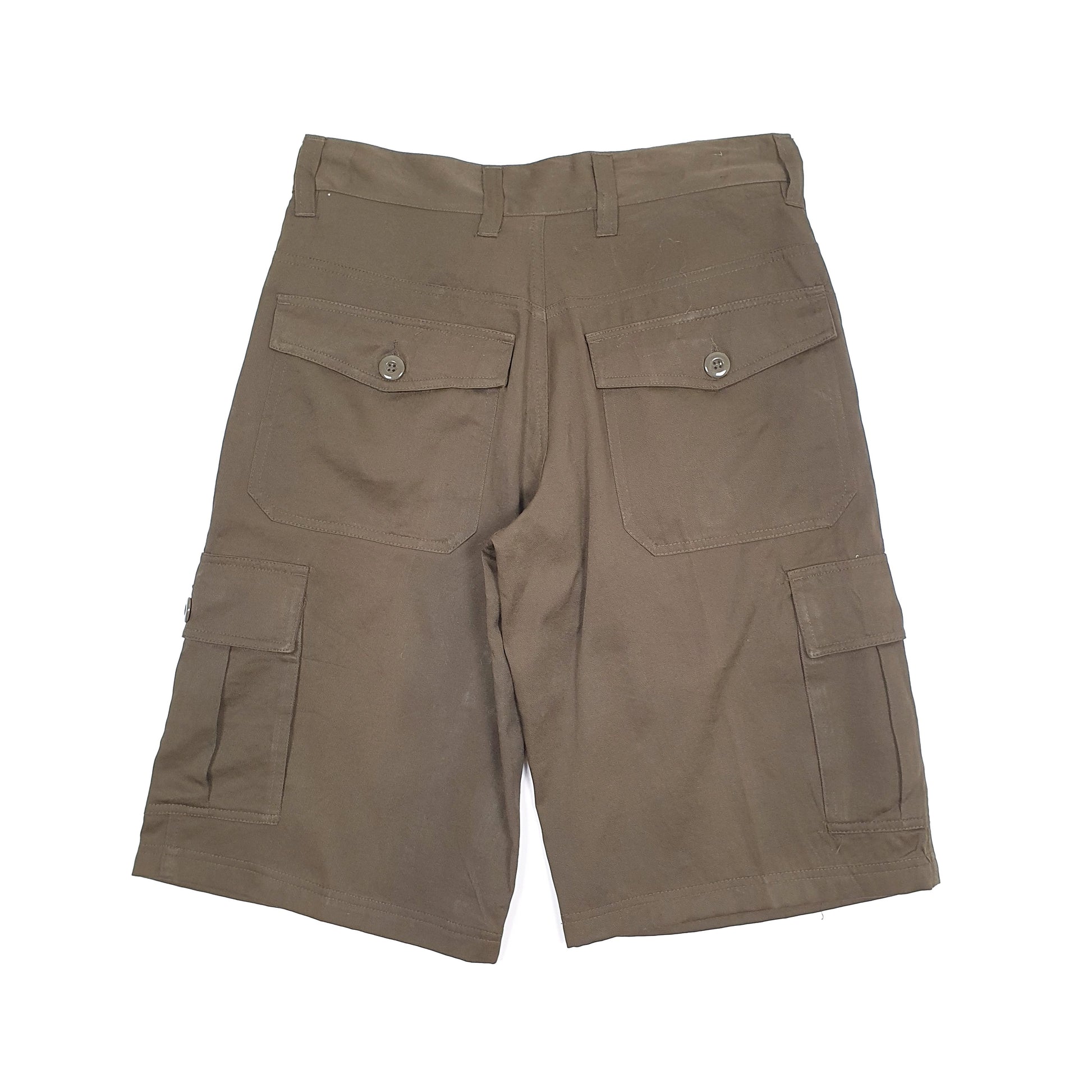 Mens Khaki Burnside  Cargo Shorts