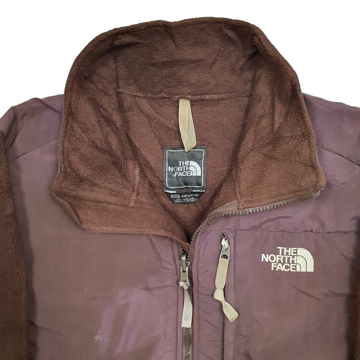 Womens Brown The North Face Denali Fleece Full Zip Jumper