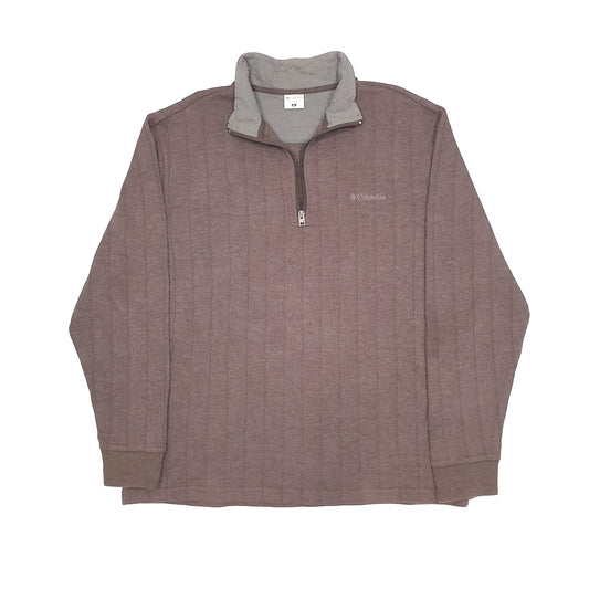 Columbia Sportswear Quarter Zip XL Brown