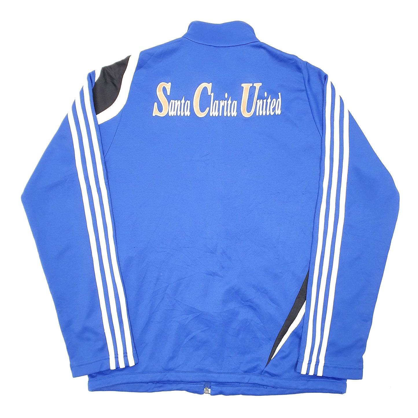 Mens Blue Adidas Santa Clarita Soccer Club Active Training Full Zip Jumper