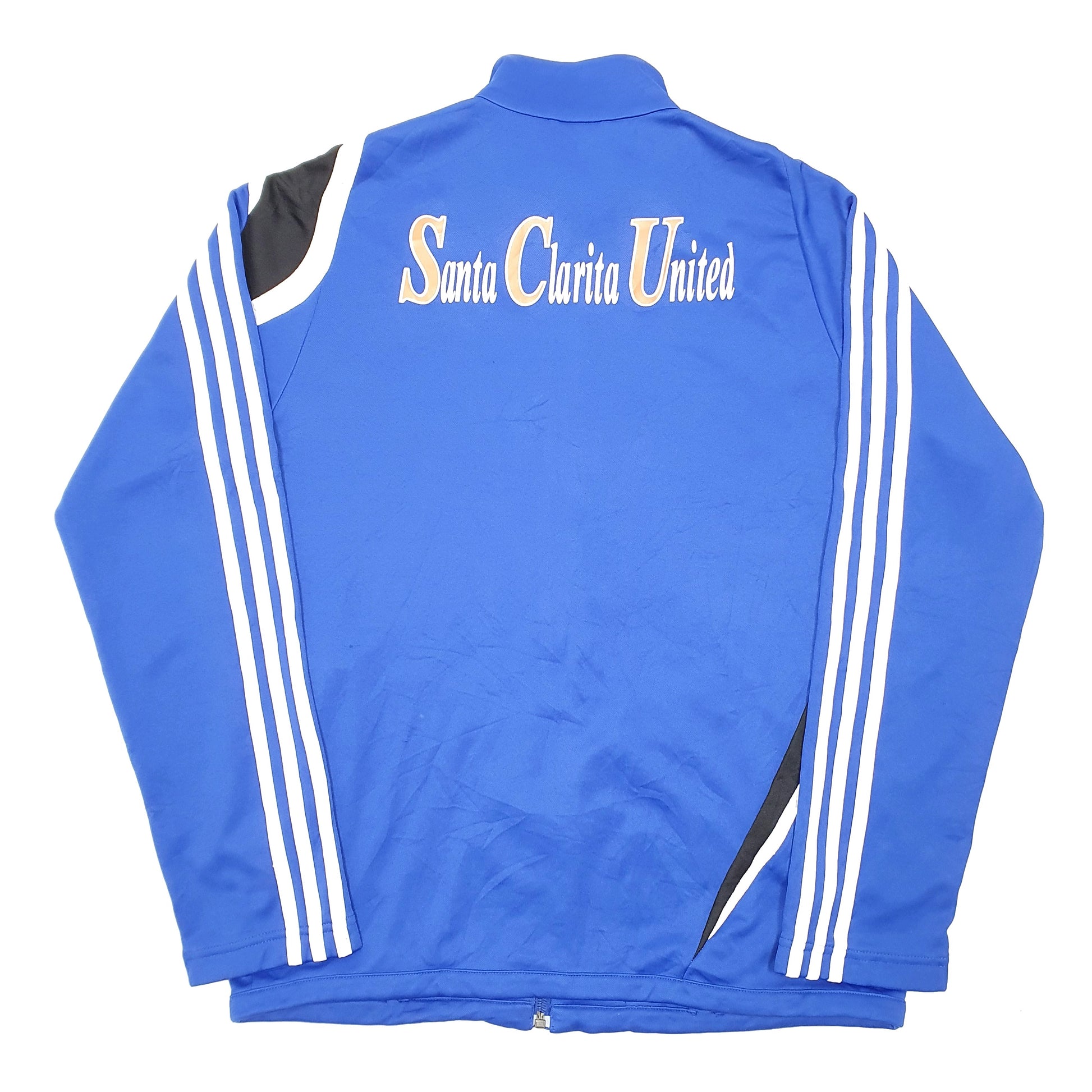 Mens Blue Adidas Santa Clarita Soccer Club Active Training Full Zip Jumper