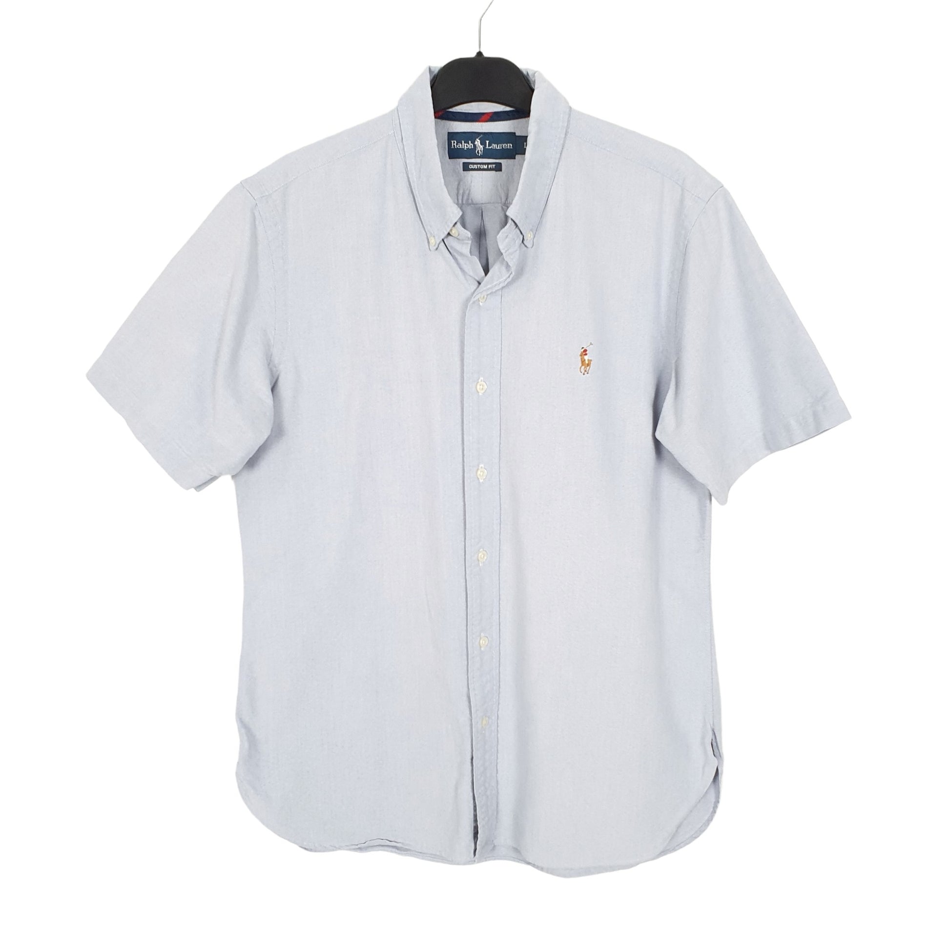 Ralph Lauren Long Sleeve Custom Fit Shirt Blue