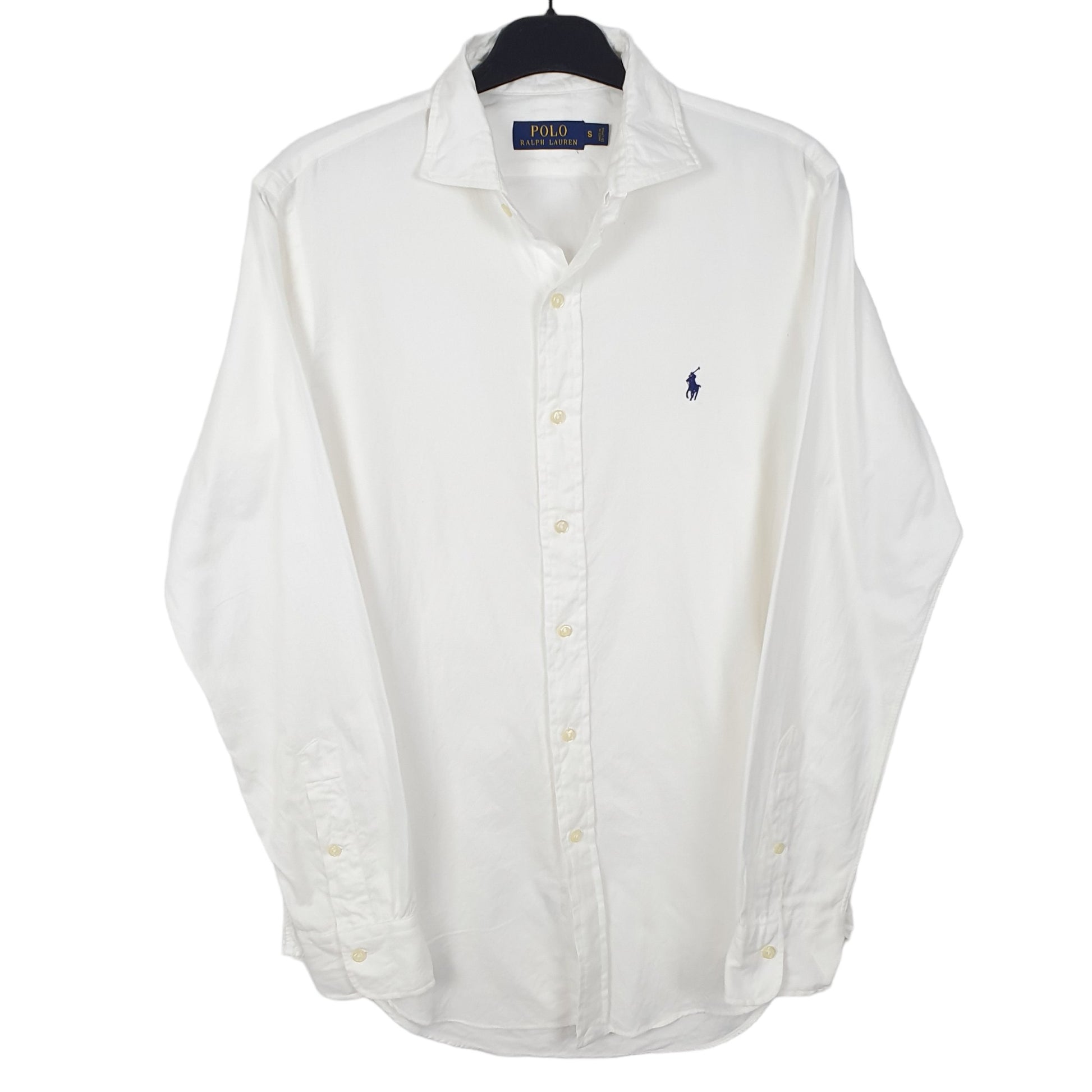 Mens White Ralph Lauren Oxford Long Sleeve Shirt