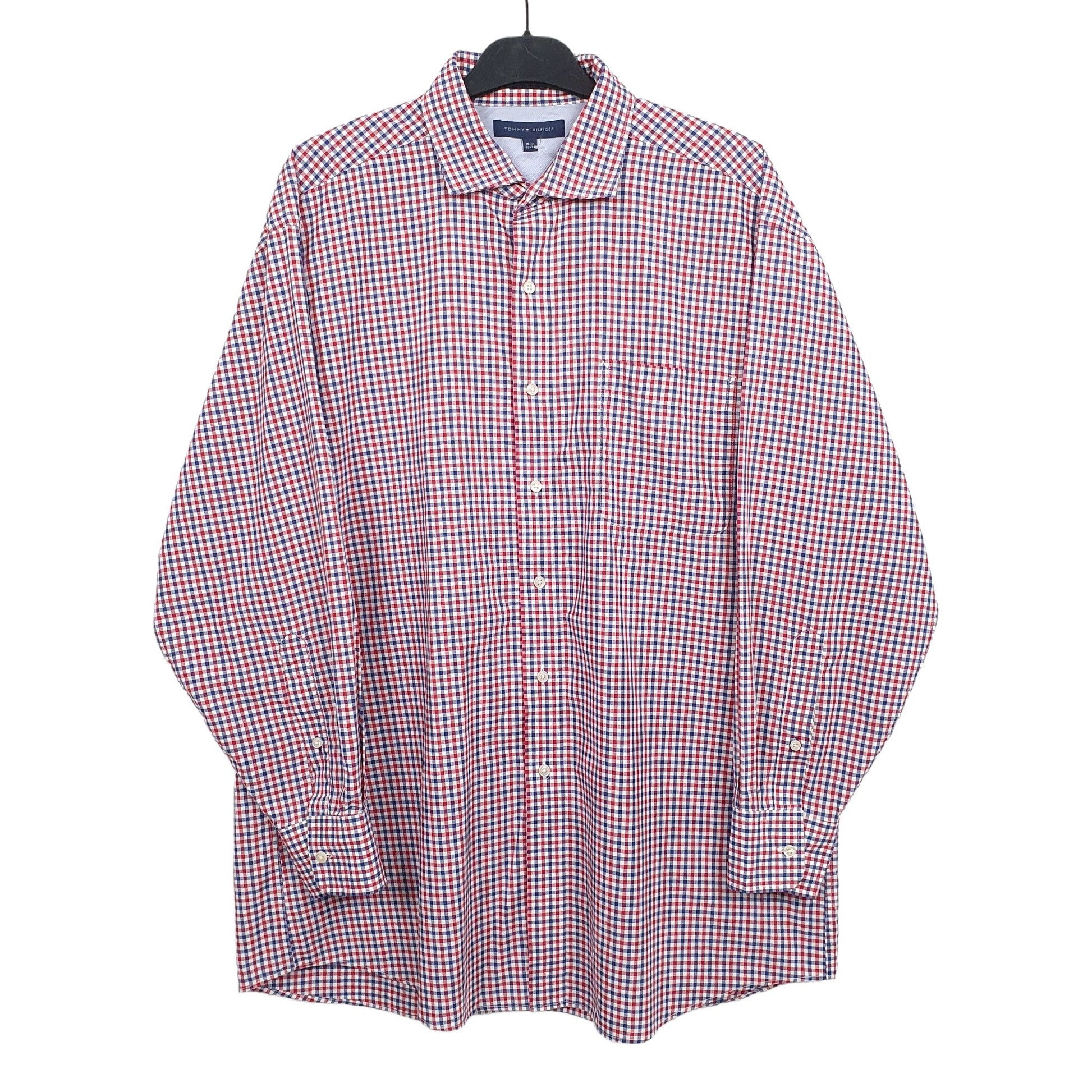 Tommy Hilfiger Long Sleeve Regular Fit Check Shirt Red