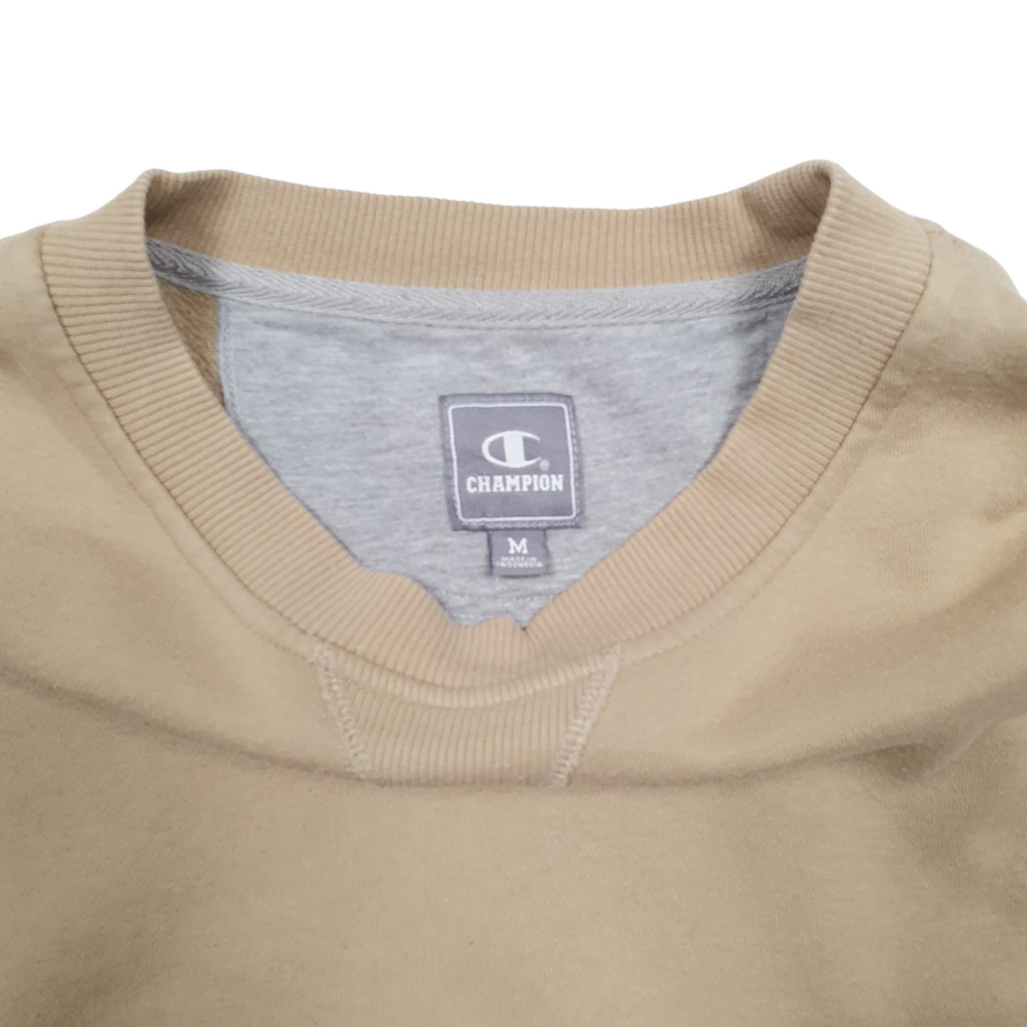 Mens Beige Champion  Crewneck Jumper