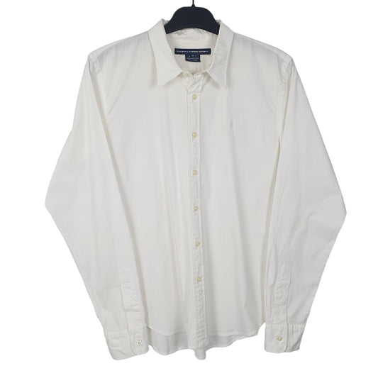 Womens White Ralph Lauren Oxford Long Sleeve Shirt