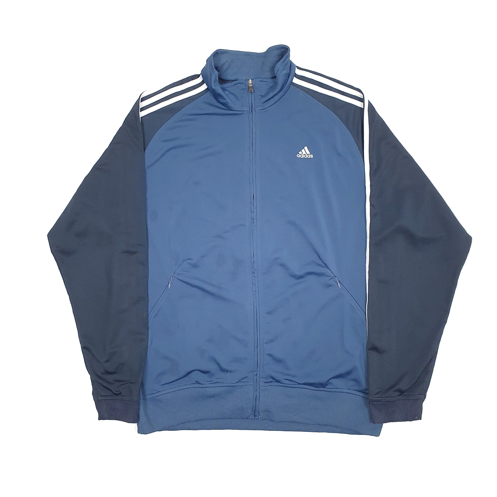 Mens Navy Adidas Track Softshell Full Zip Jumper