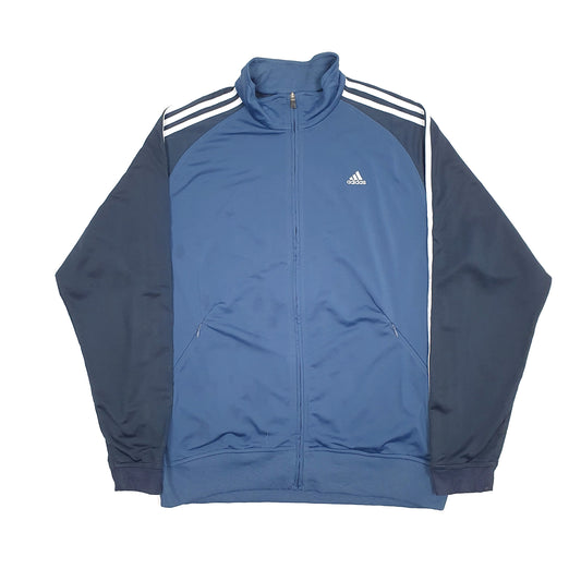 Mens Navy Adidas Track Softshell Full Zip Jumper