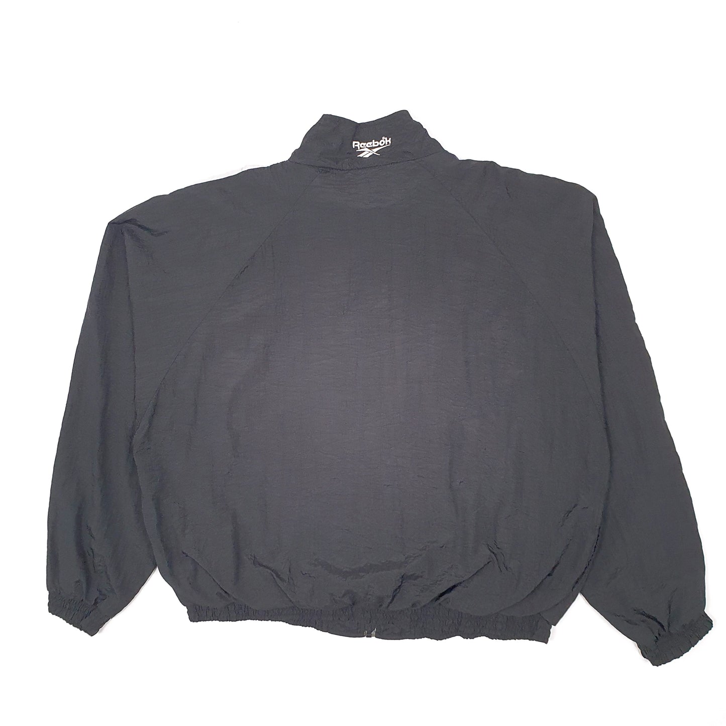 Mens Black Reebok Vintage 1990s Hoodie Coat