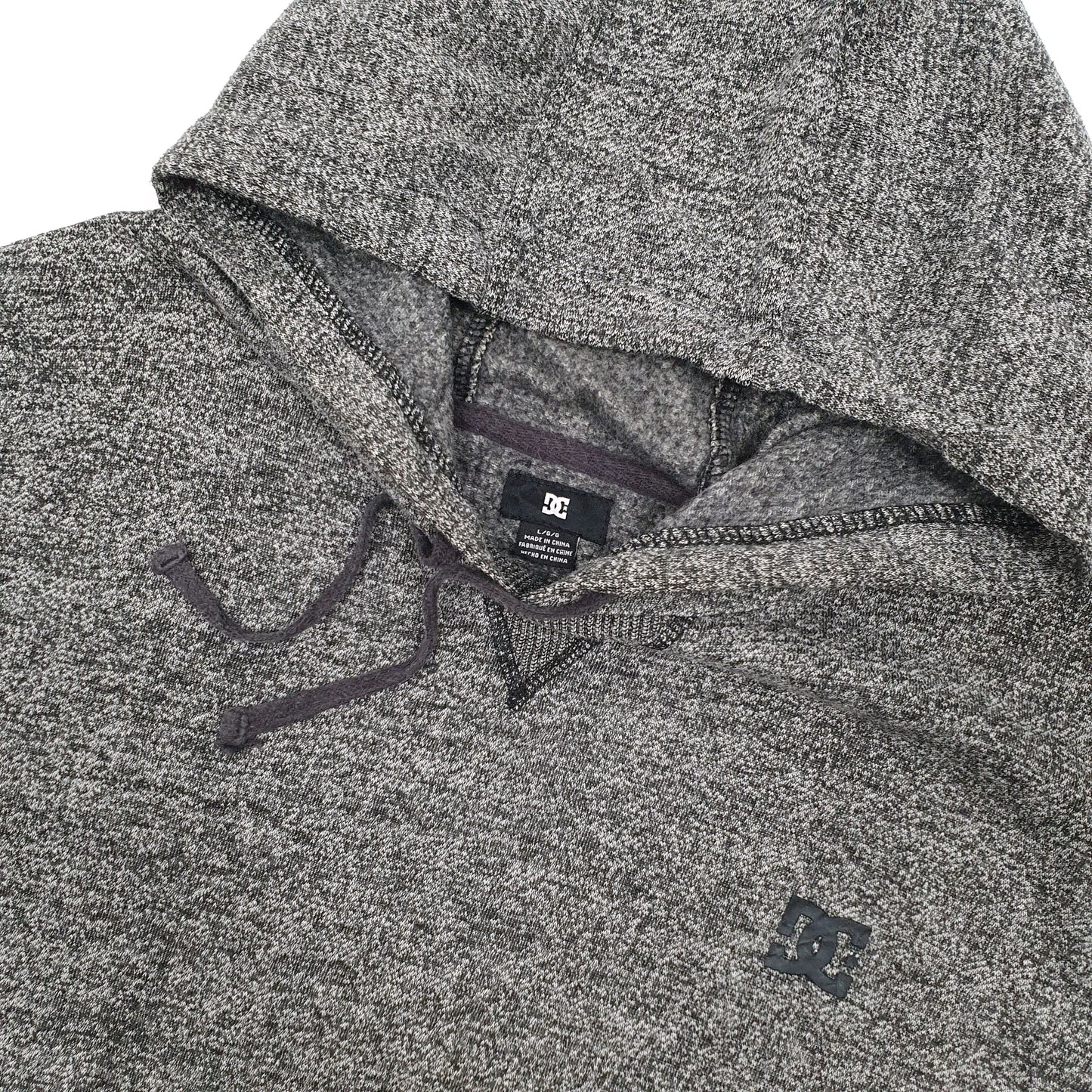 Mens Grey DC Shoe Co Skateboarding Hoodie Jumper