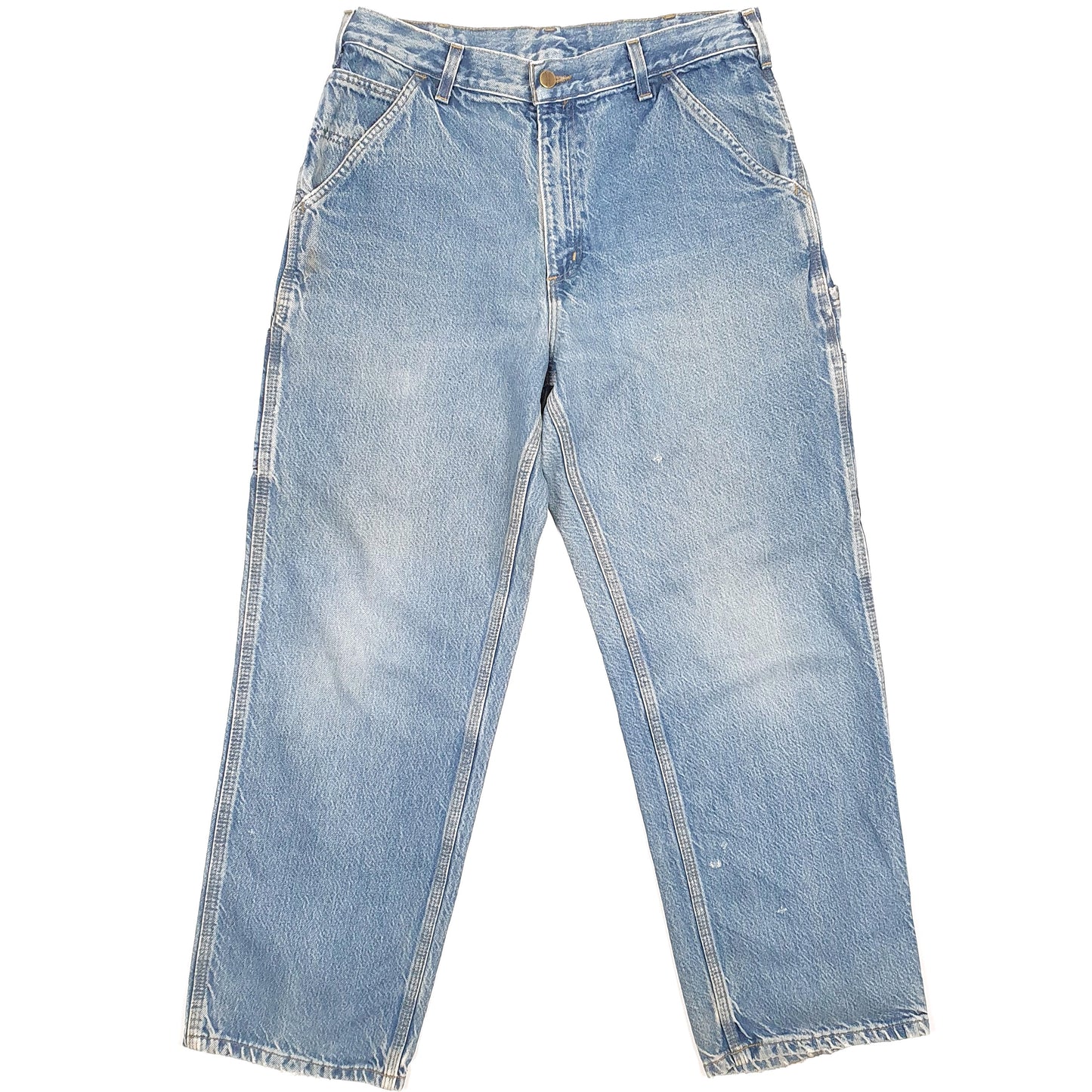Carhartt Casual Loose Fit Carpenter Jeans W33 L29 Blue
