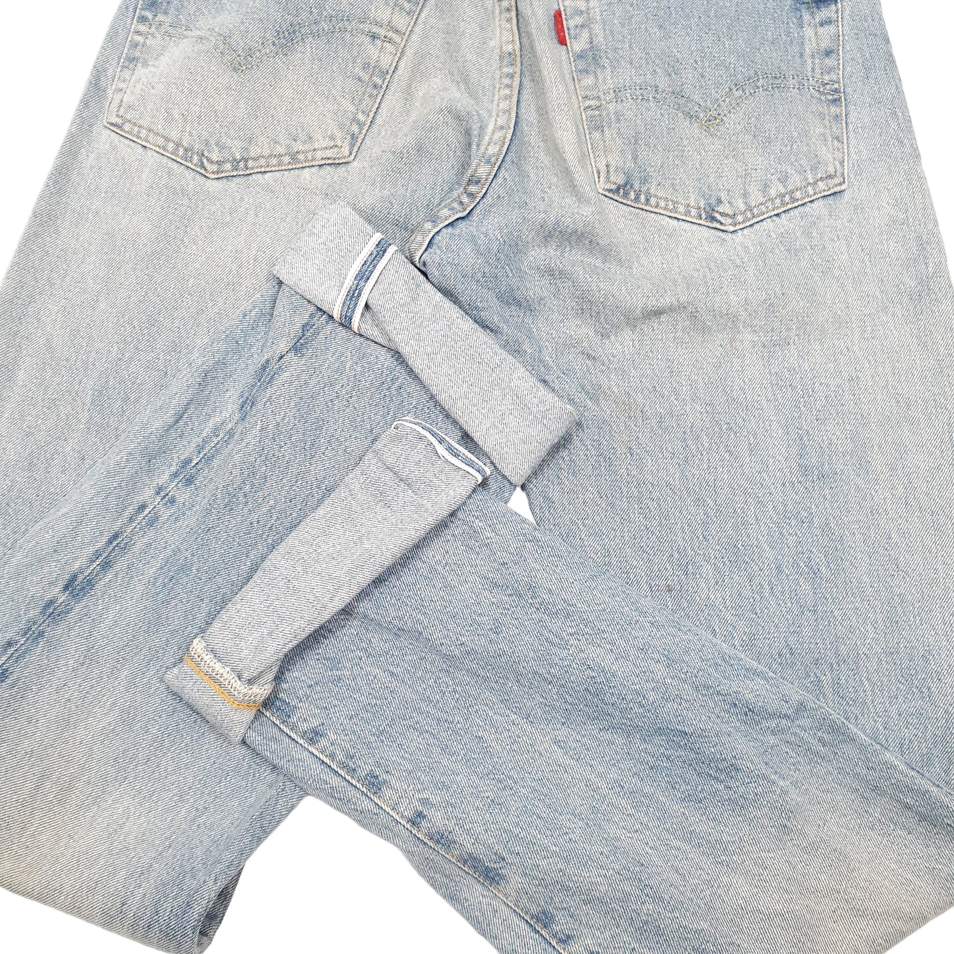 Mens Blue Levis LVC 1954 Selvedge Big E 501 JeansW30 L34