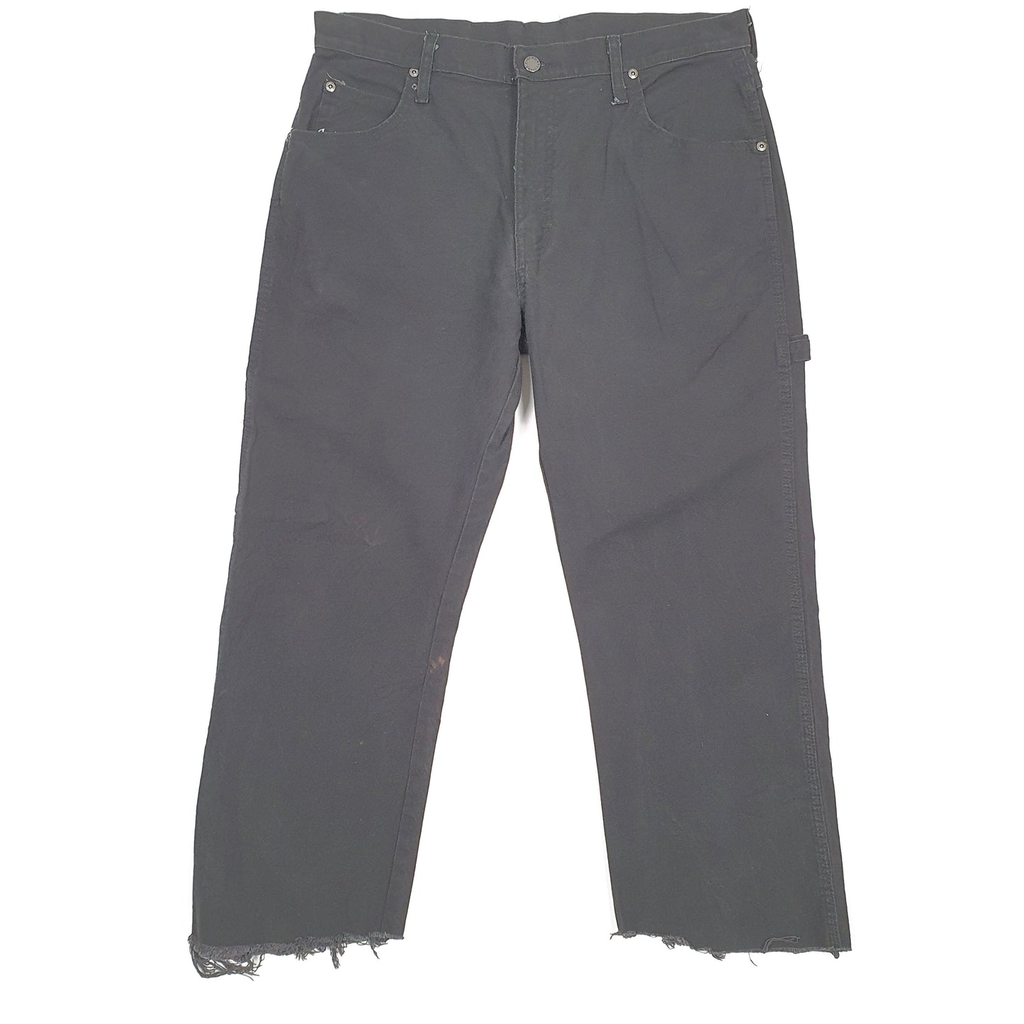 Mens Dickies Black Carpenter Trousers W34 L25 Black