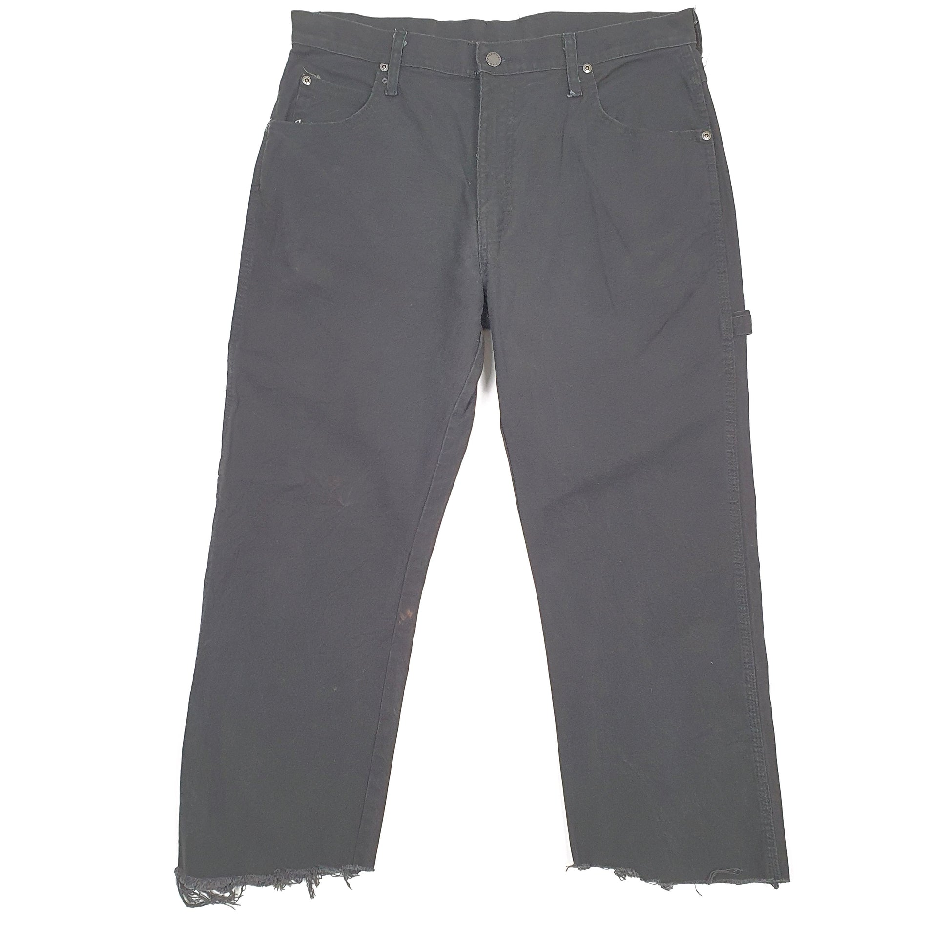 Mens Dickies Black Carpenter Trousers W34 L25 Black