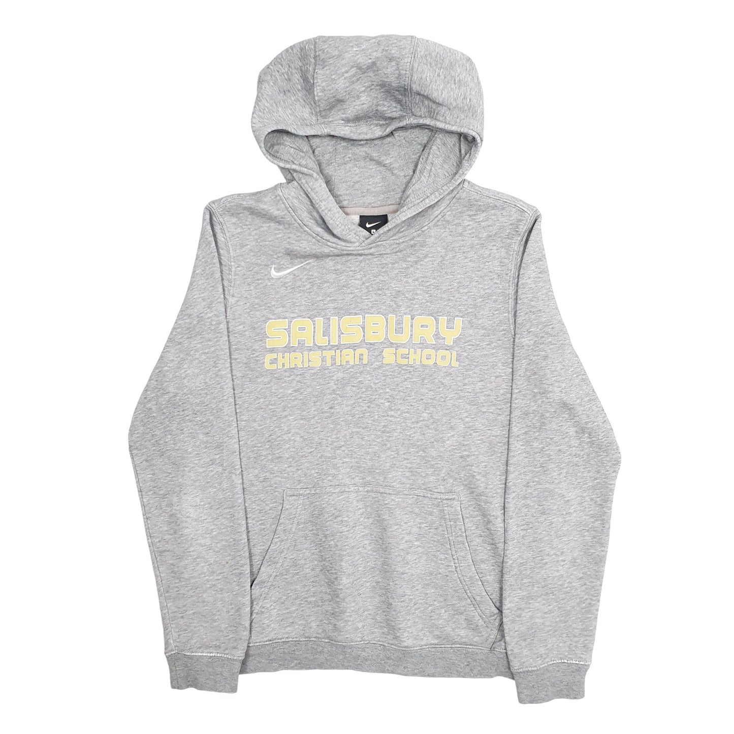 Womens Grey Nike Salisbury Spellout Christian School Hoodie Jumper