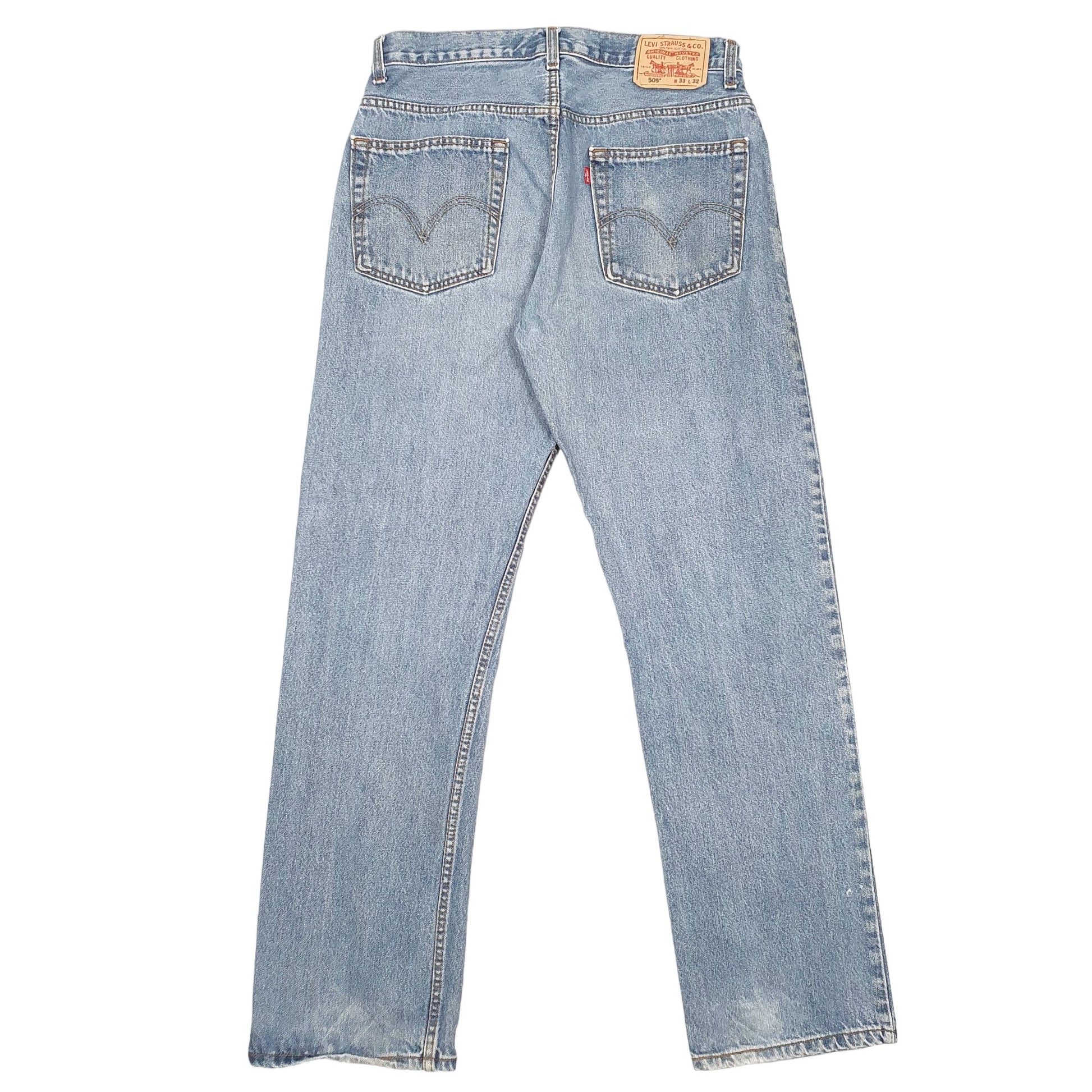 Mens Blue Levis  505 JeansW33 L32