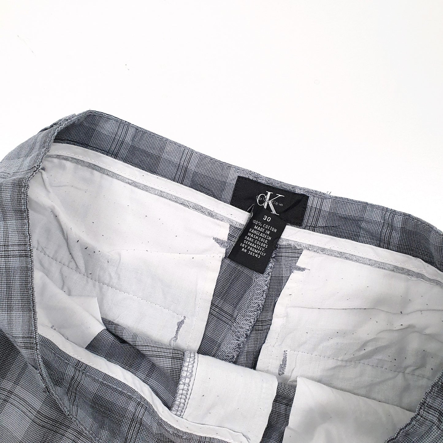 Calvin Klein Grey Cargo Workwear Shorts W30