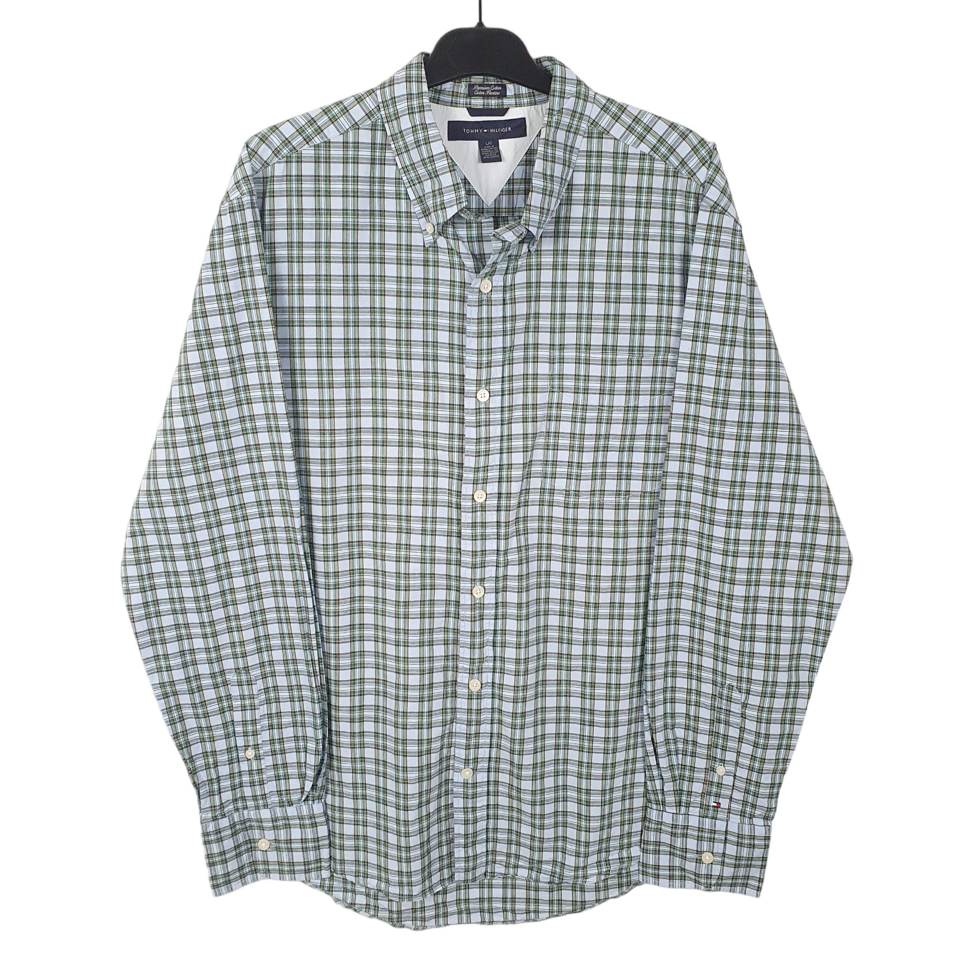 Tommy Hilfiger Long Sleeve Regular Fit Check Shirt Blue