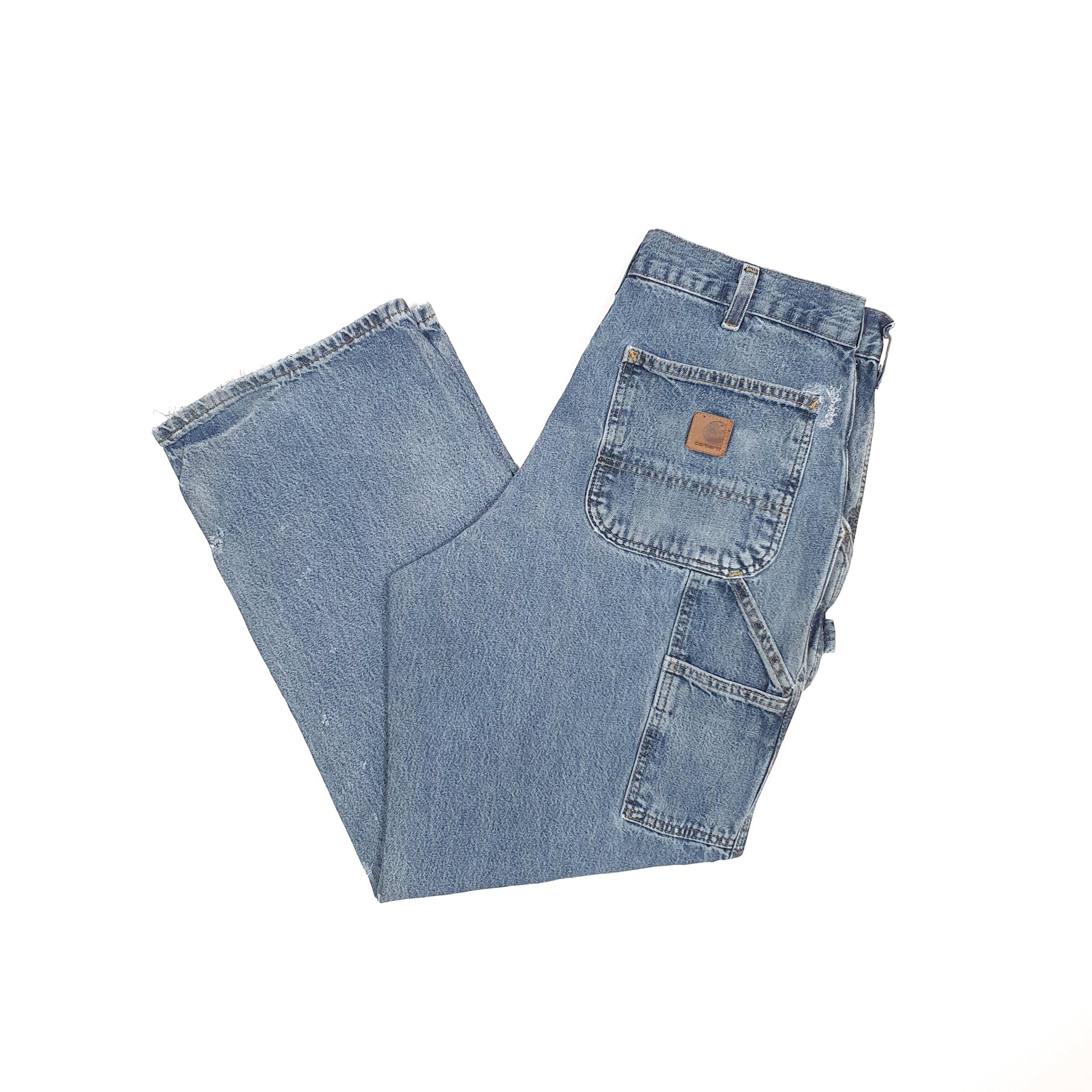 Carhartt Casual Loose Fit Carpenter Jeans W34 L28 Blue