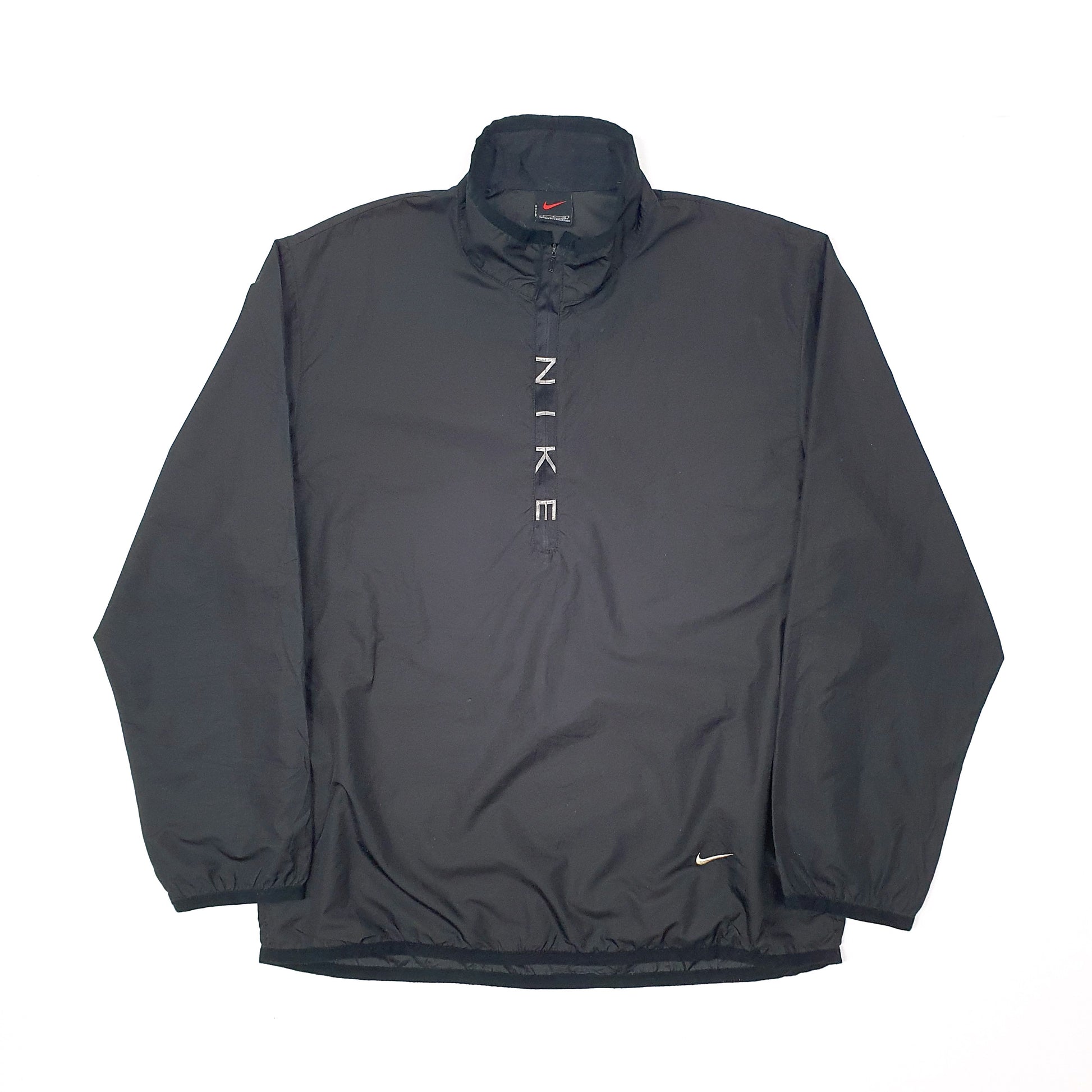 Mens Black Nike Quarter Zip Vintage 1990s  Coat