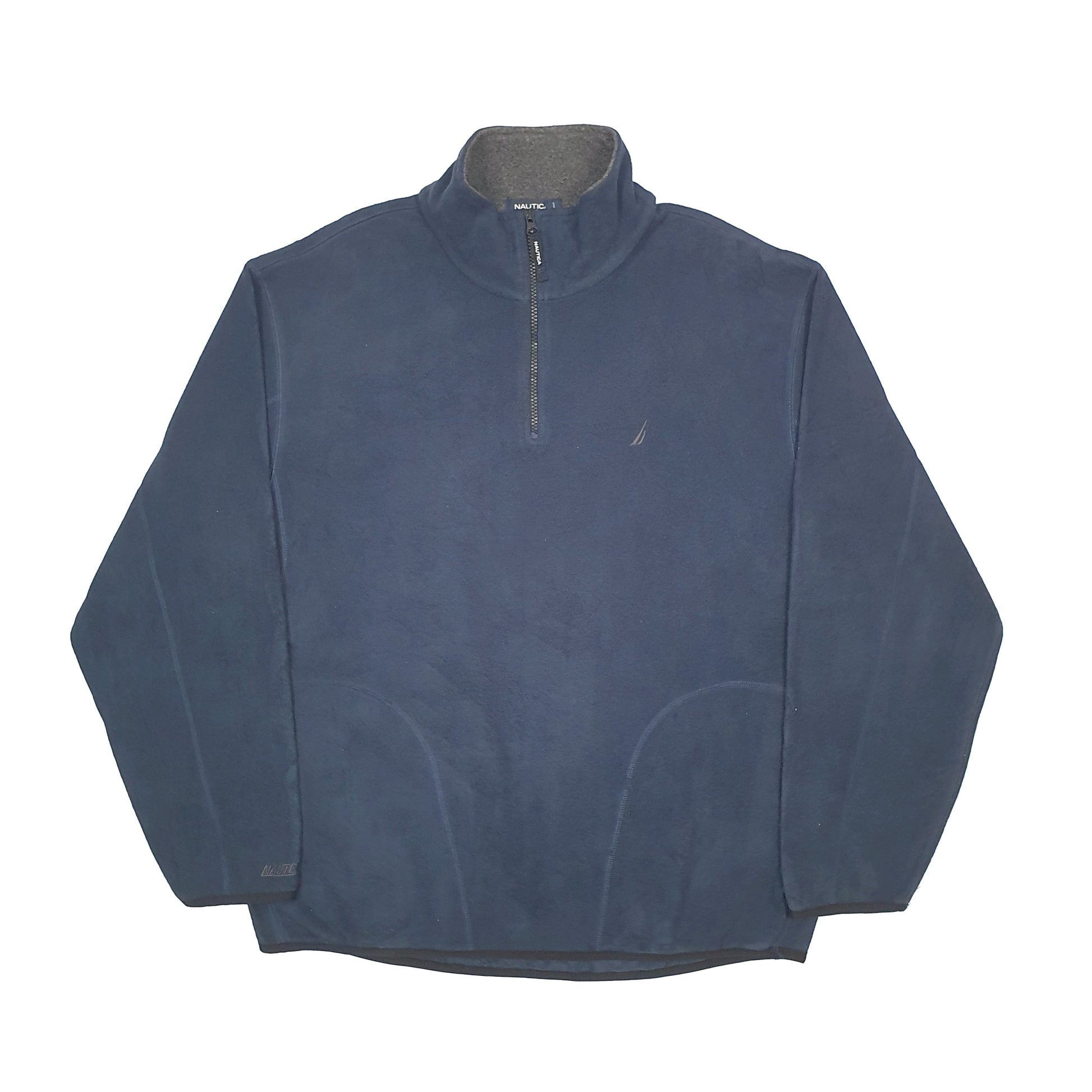 Nautica Quarter Zip Fleece XL Navy