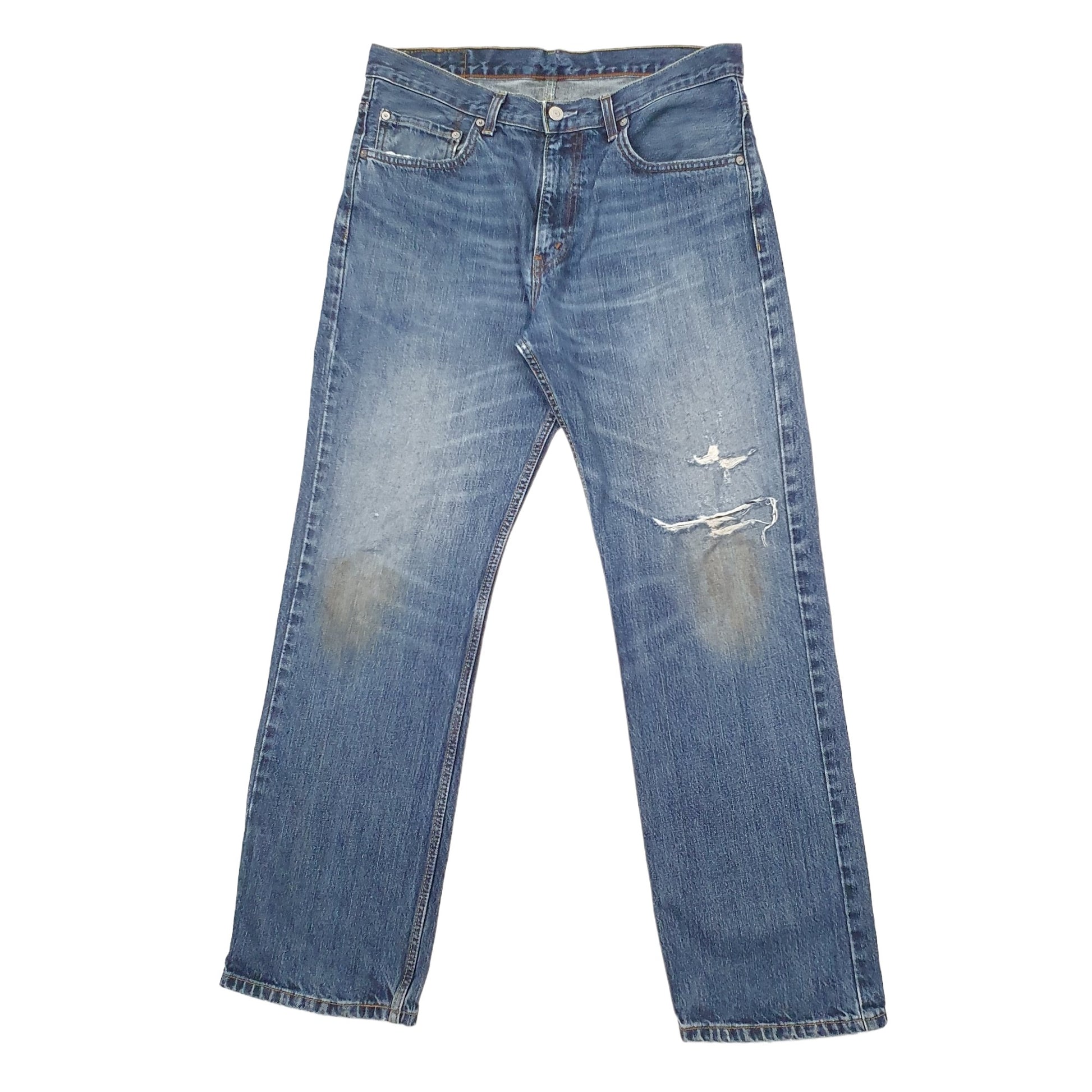 Levis 752 Straight Fit Jeans W34 L30 Blue