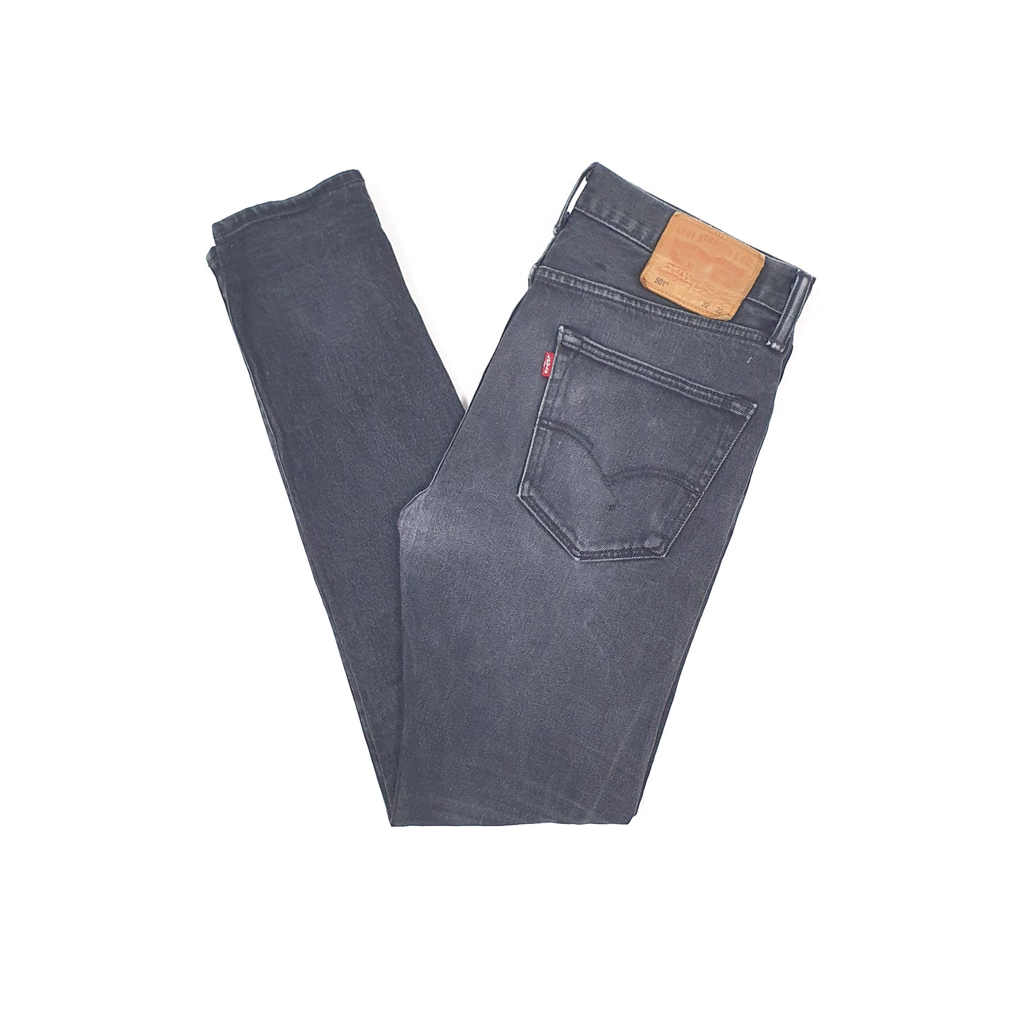 Levis 501 Skinny Slim Fit Jeans W32 L32 Grey