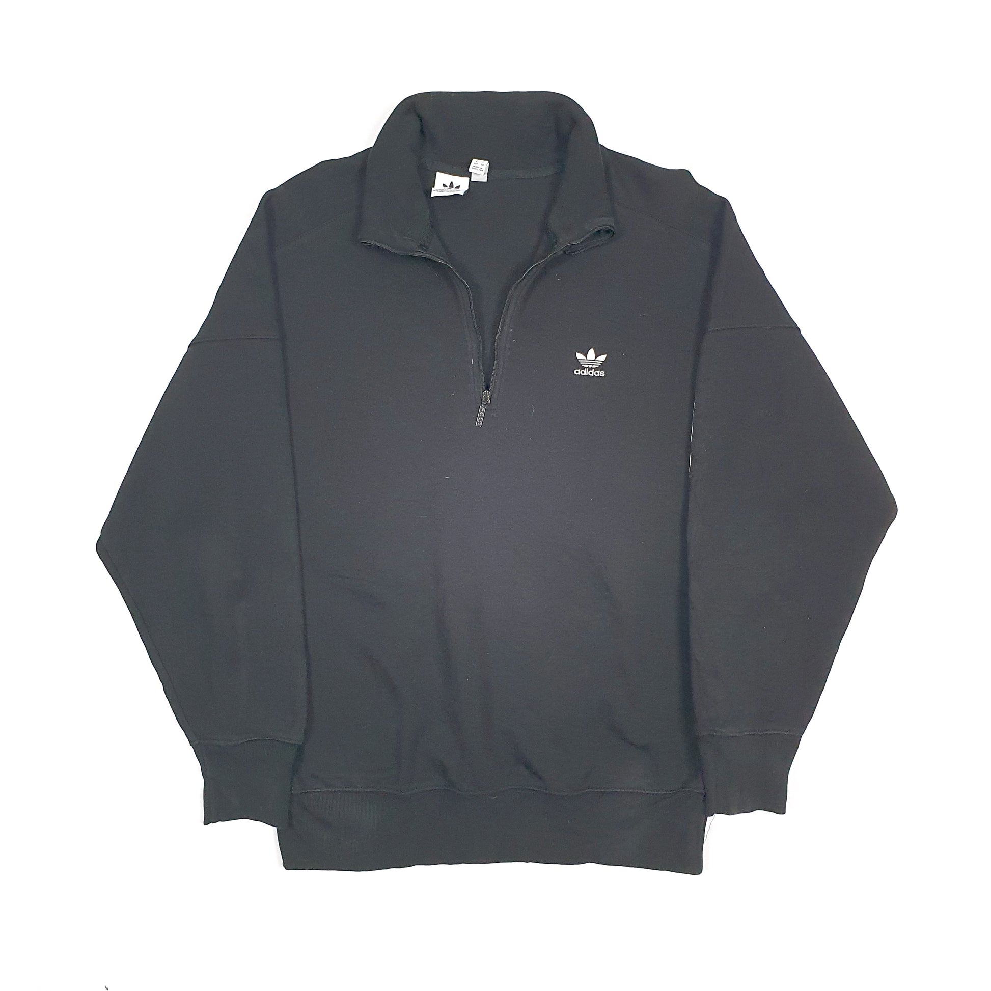 Adidas Spellout Quarter Zip 14 Black