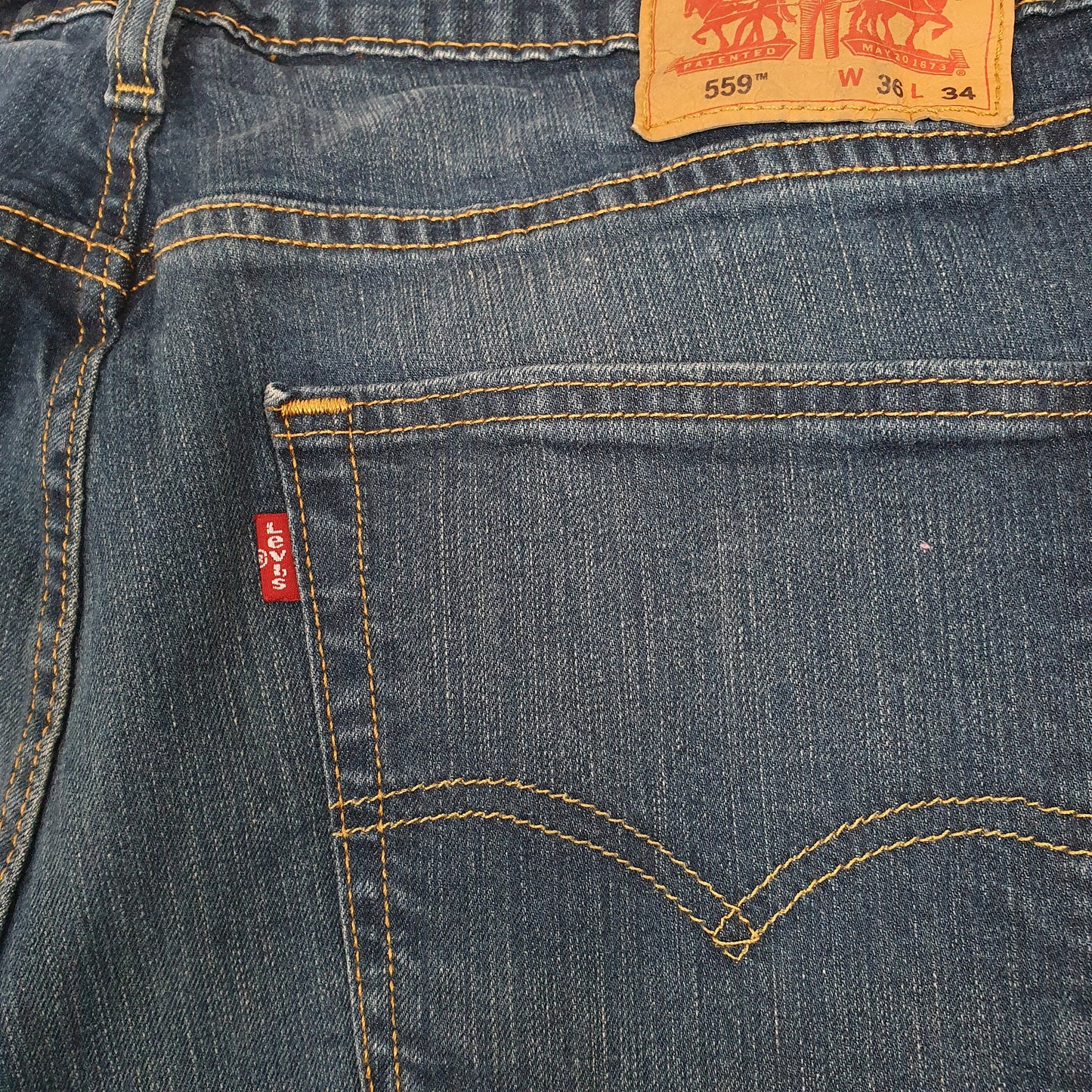 Levis 559 Relaxed Fit Jeans W36 L33 Blue