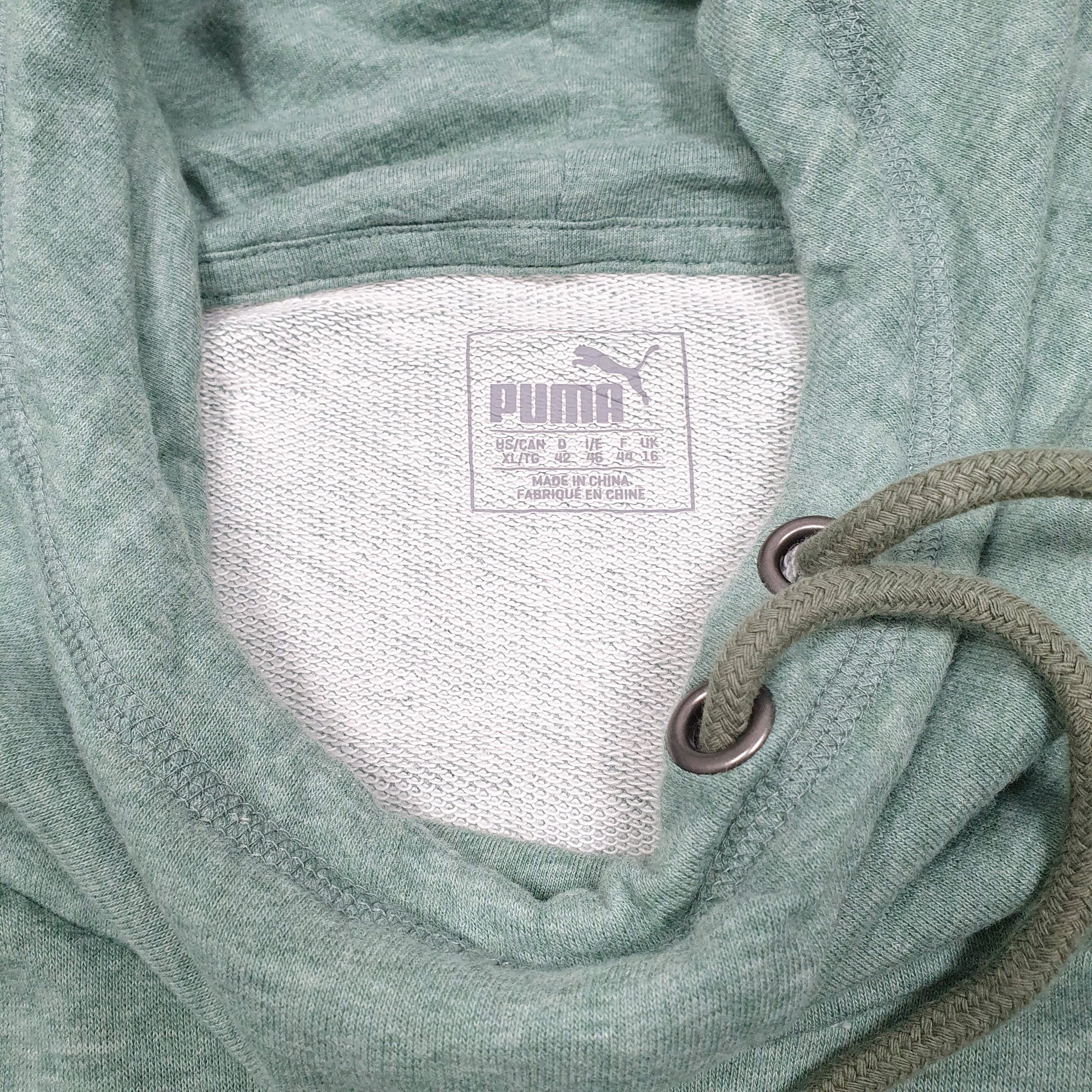 Womens Green Puma  Hoodie Jumper
