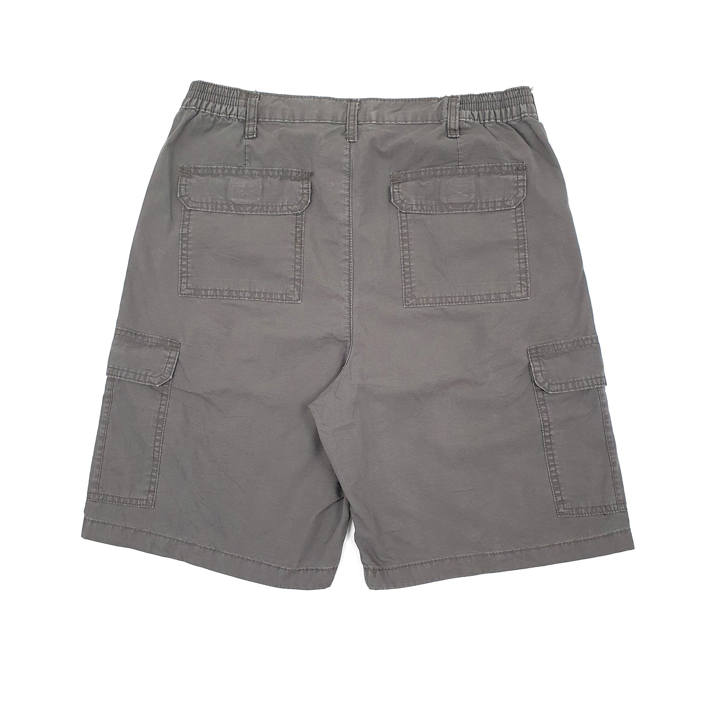 Mens Grey Wrangler Timber Creek Cargo Shorts