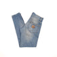 Carhartt Klondike Slim Fit Button Fly Jeans W30 L30 Blue