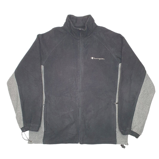 Mens Black Champion  Full Zip Jumper