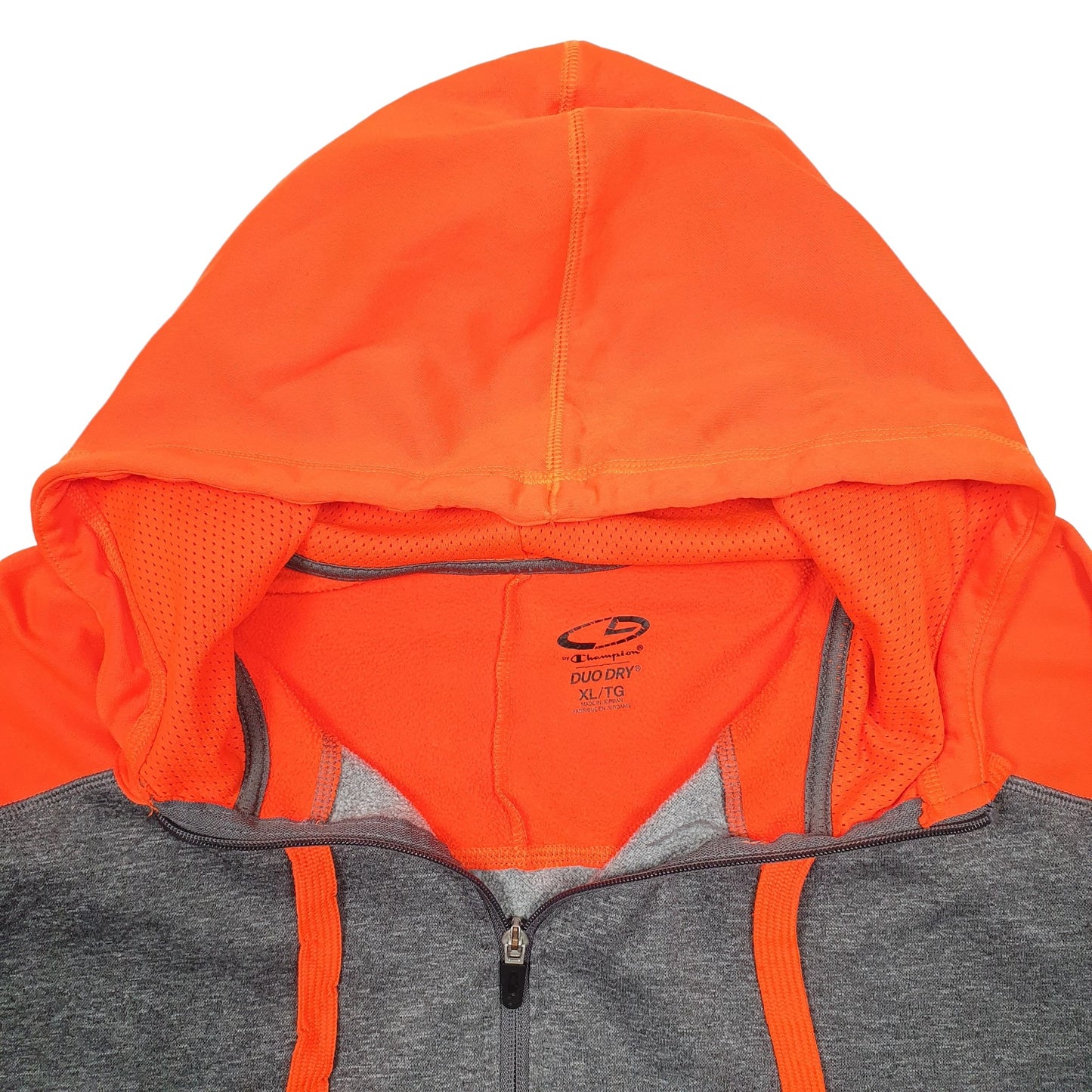 Mens Orange Champion Active Sport Full Zip Jumper