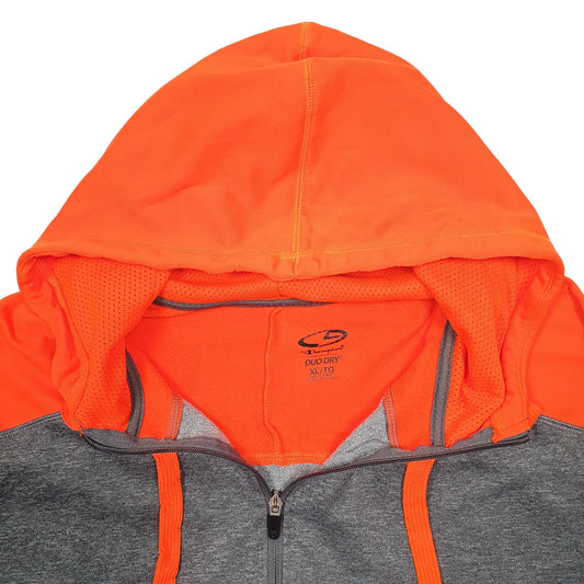 Mens Orange Champion Active Sport Full Zip Jumper